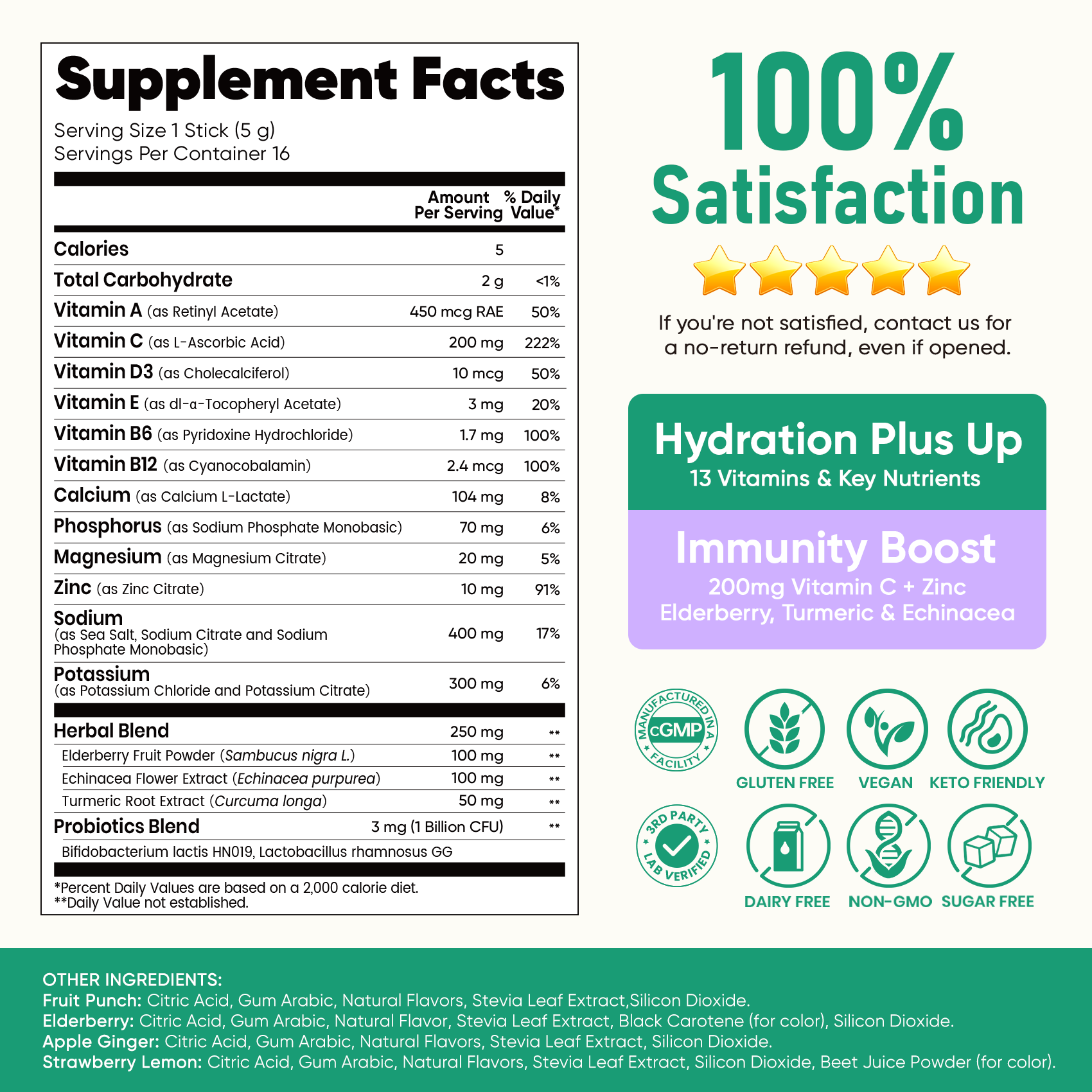 Immune Electrolyte Drink Mix
