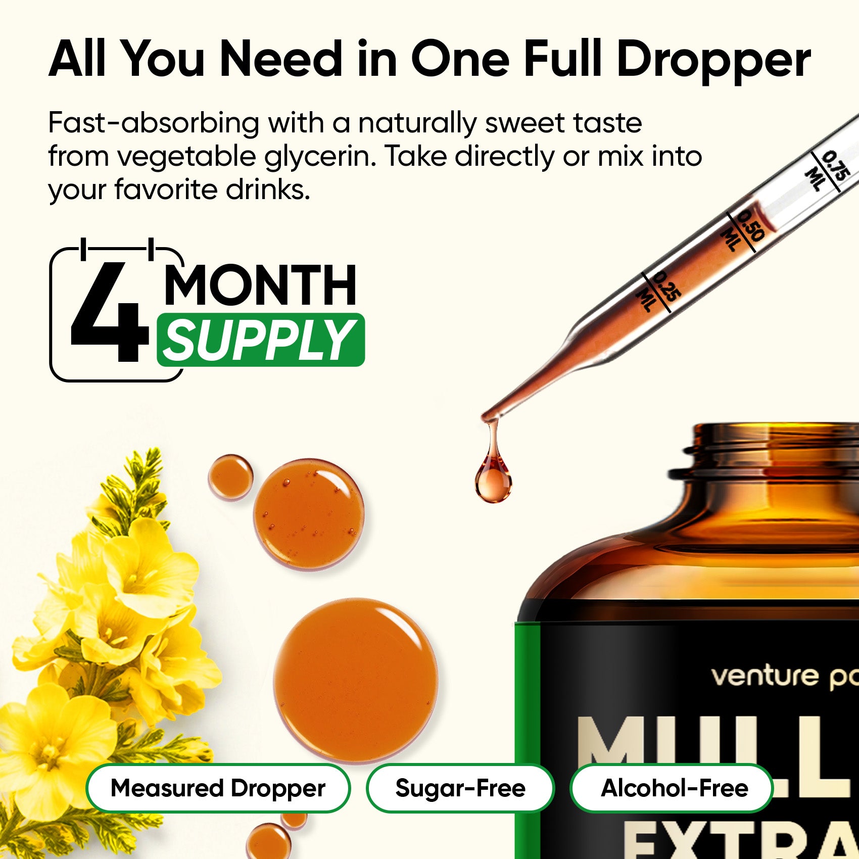 Mullein Extract Liquid Drops