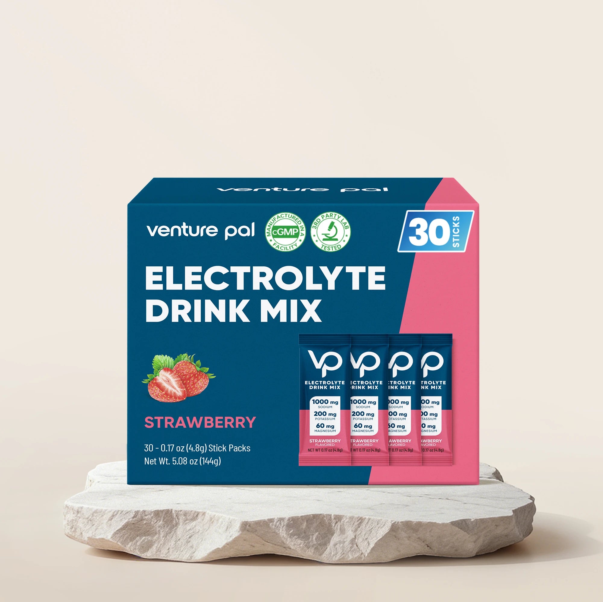 High Sodium Sugar-Free Electrolyte Powder Packets