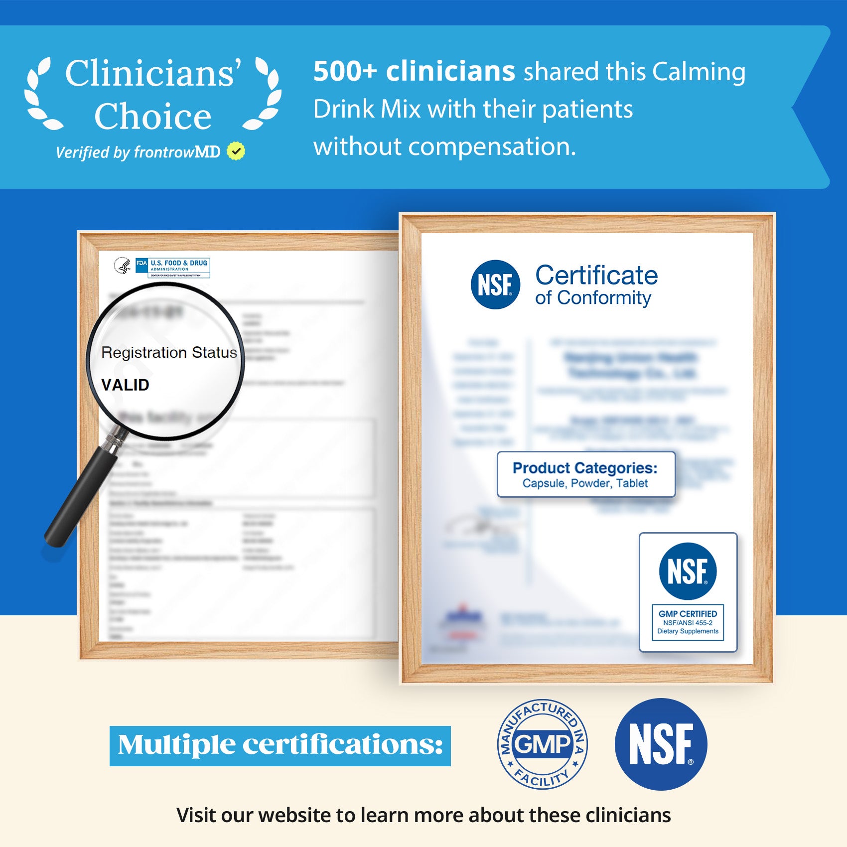 Magnesium Glycinate Powdered Drink Mix