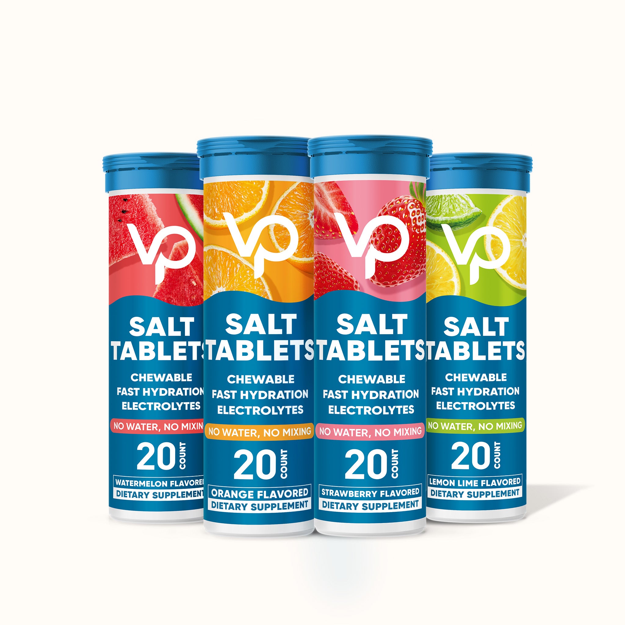 Chewable Electrolyte Tablets - Variety Pack - 80 Tablets