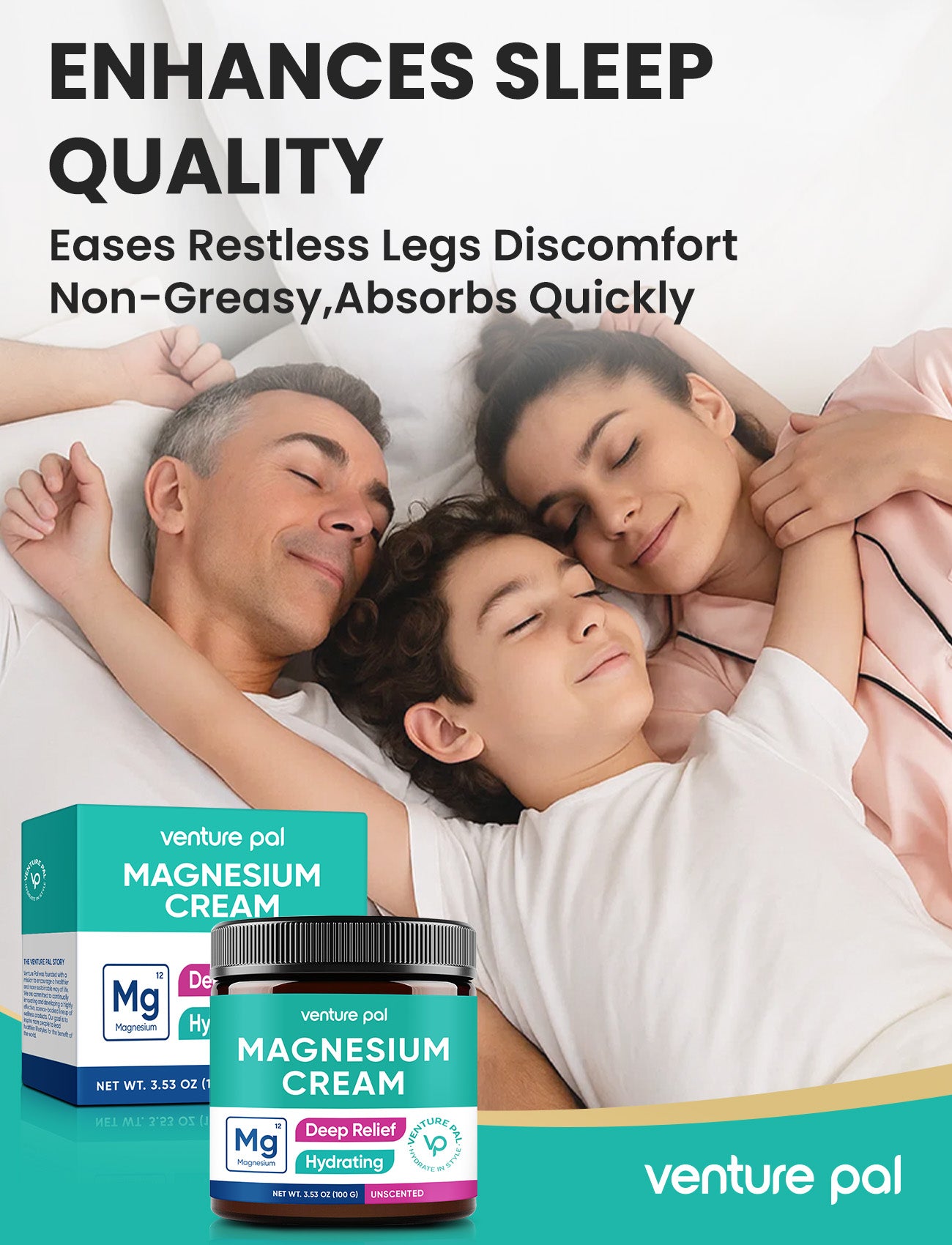 Magnesium Lotion, Topical Magnesium Cream - Unscented