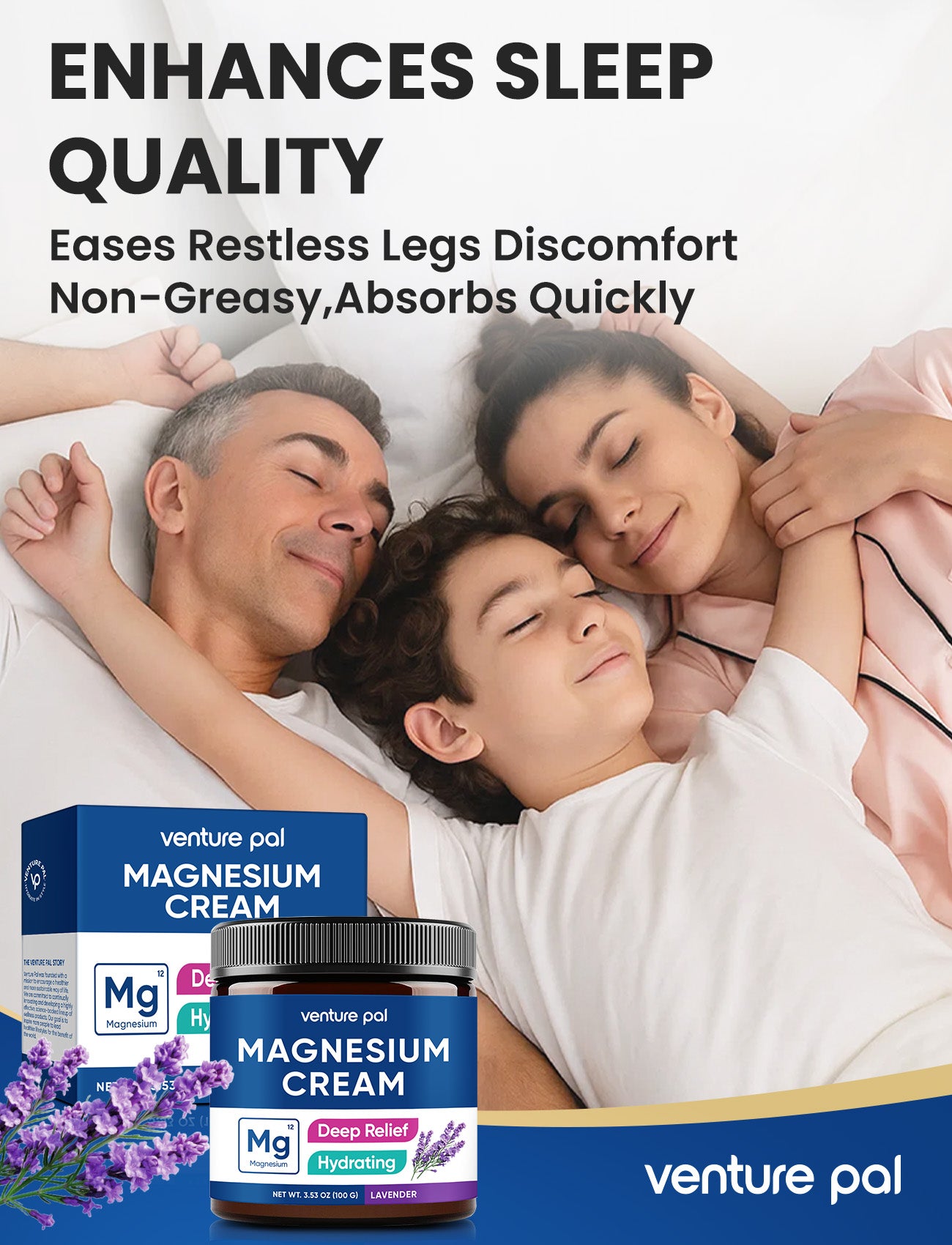 Magnesium Lotion, Topical Magnesium Cream - Lavender
