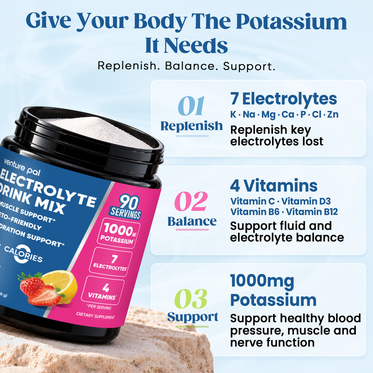 High Potassium Electrolyte Powder