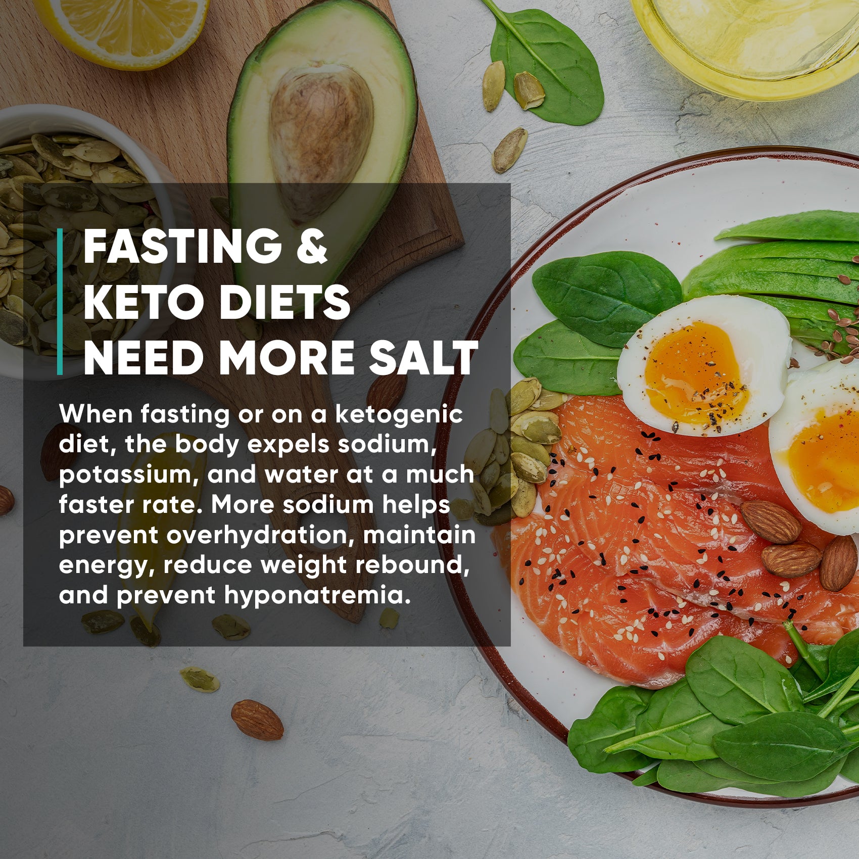 High Sodium Sugar Free Electrolytes Powder Packet -  Strawberry Salt - 30 Sticks