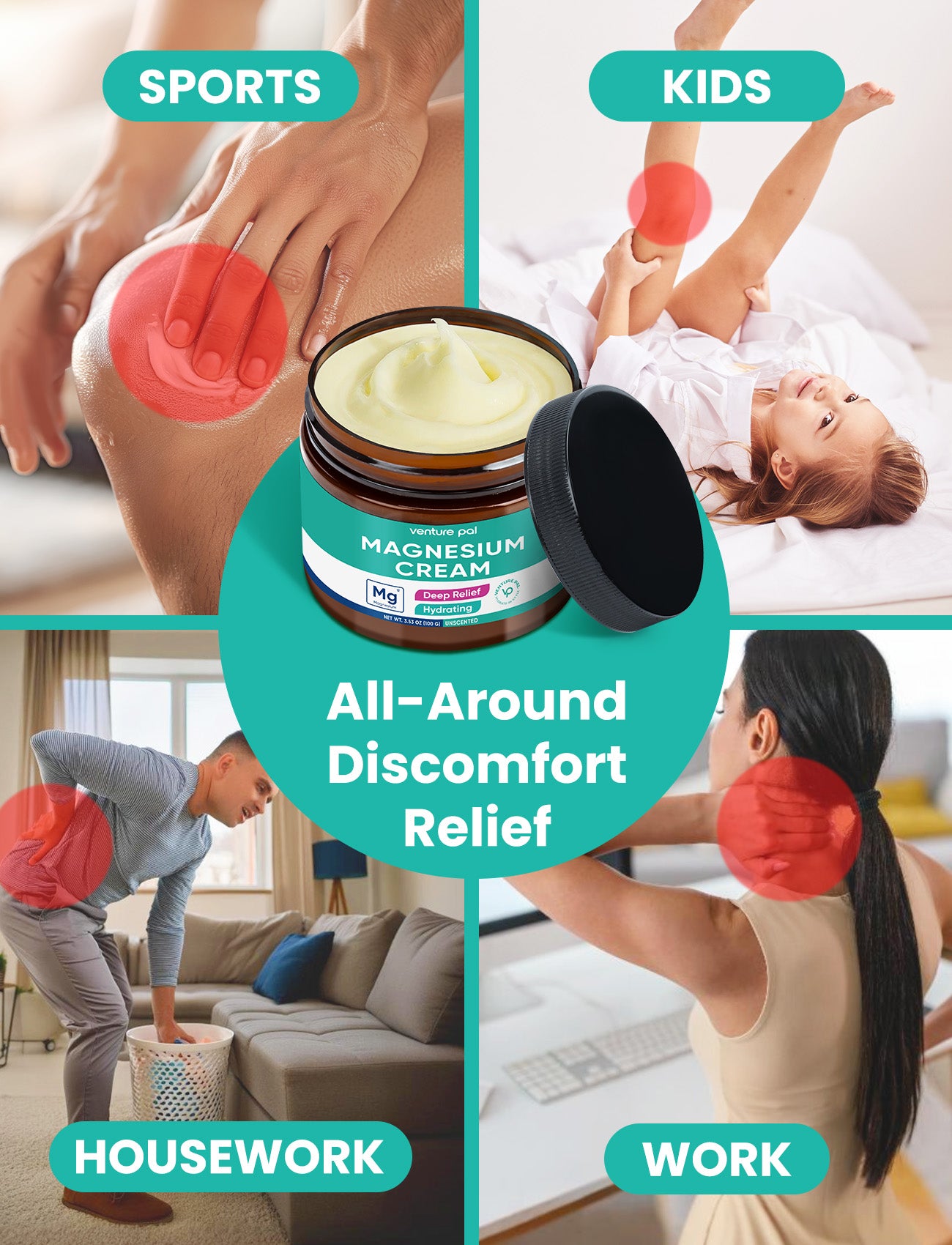 Topical Magnesium Cream - Unscented