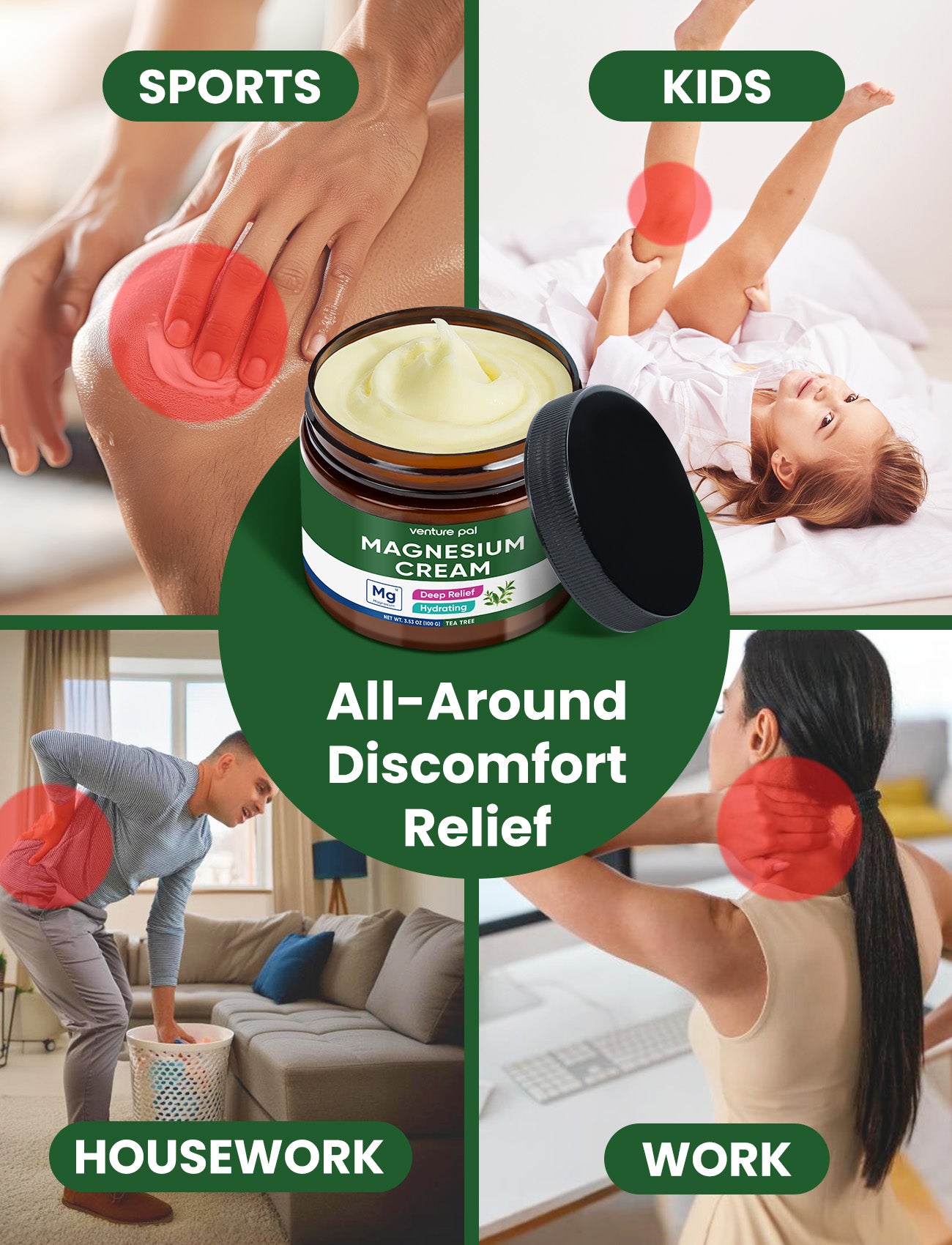 Topical Magnesium Cream - Tea Tree