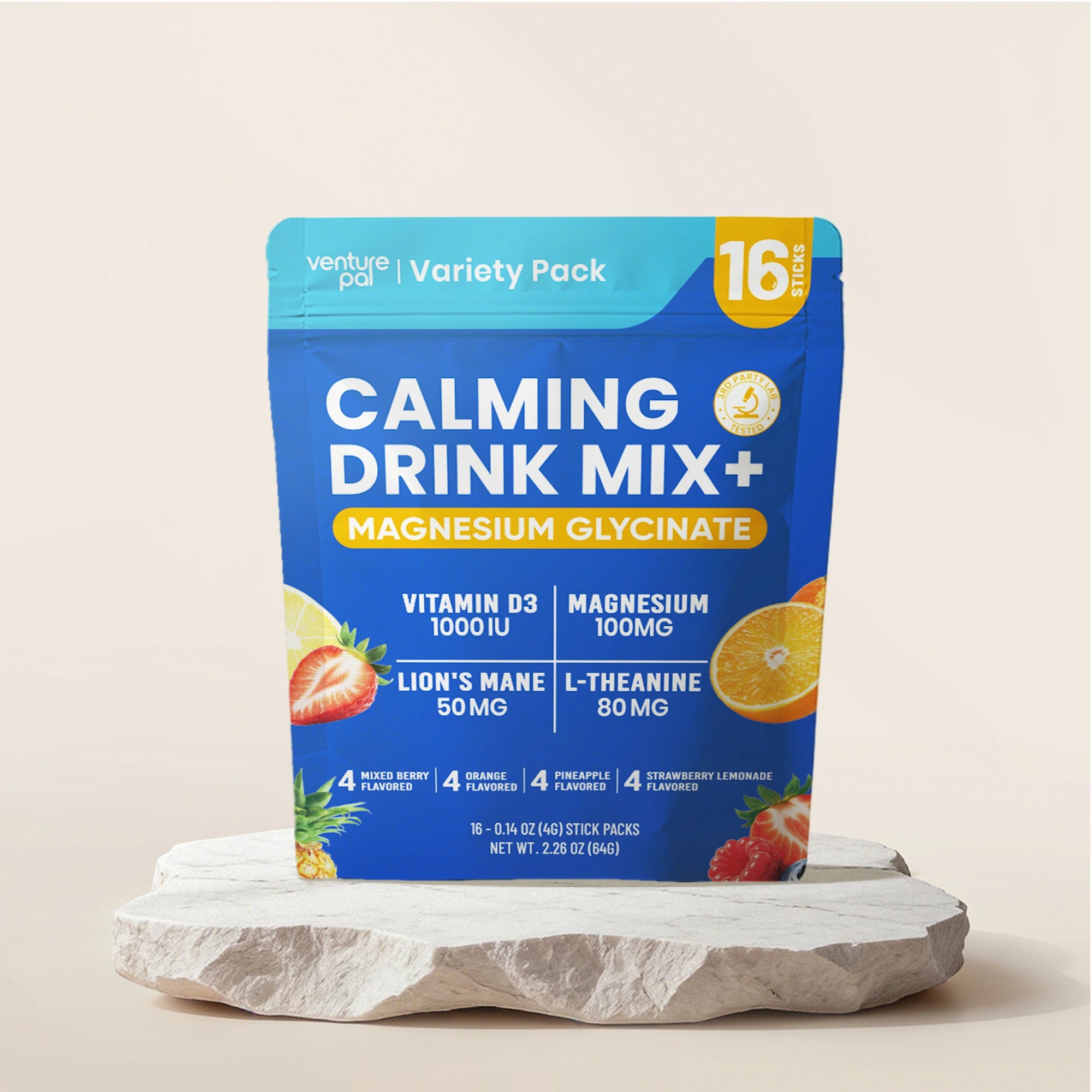 Venture Pal Magnesium Glycinate Powder | Calm Drink Mix