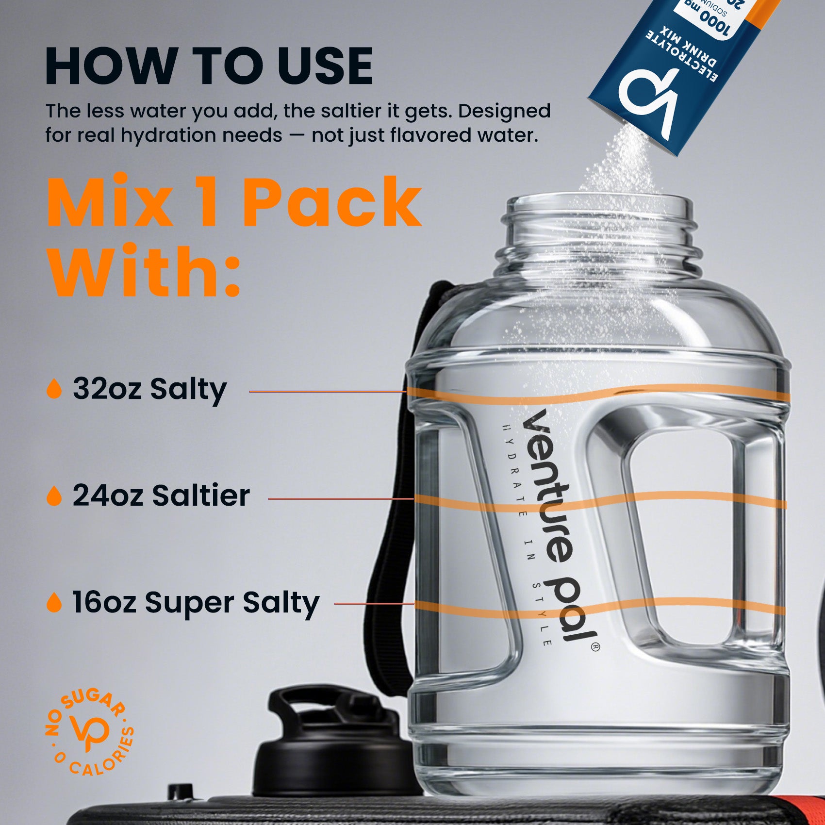 High Sodium Sugar Free Electrolytes Powder Packet - Fruit Punch Salt - 30 Sticks