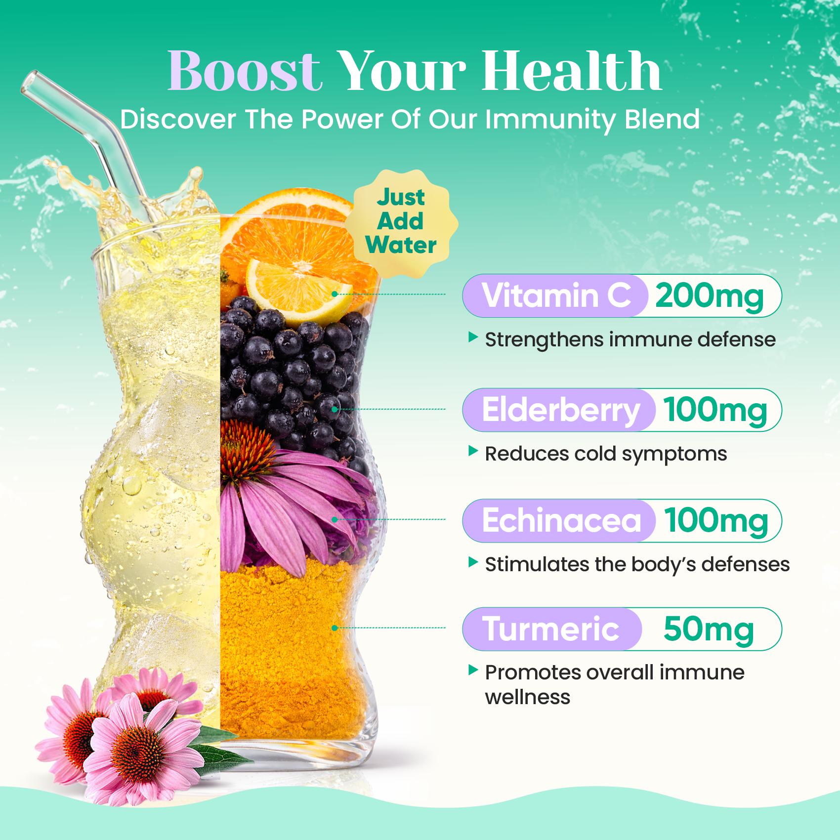 Immune Electrolyte Drink Mix - Elderberry