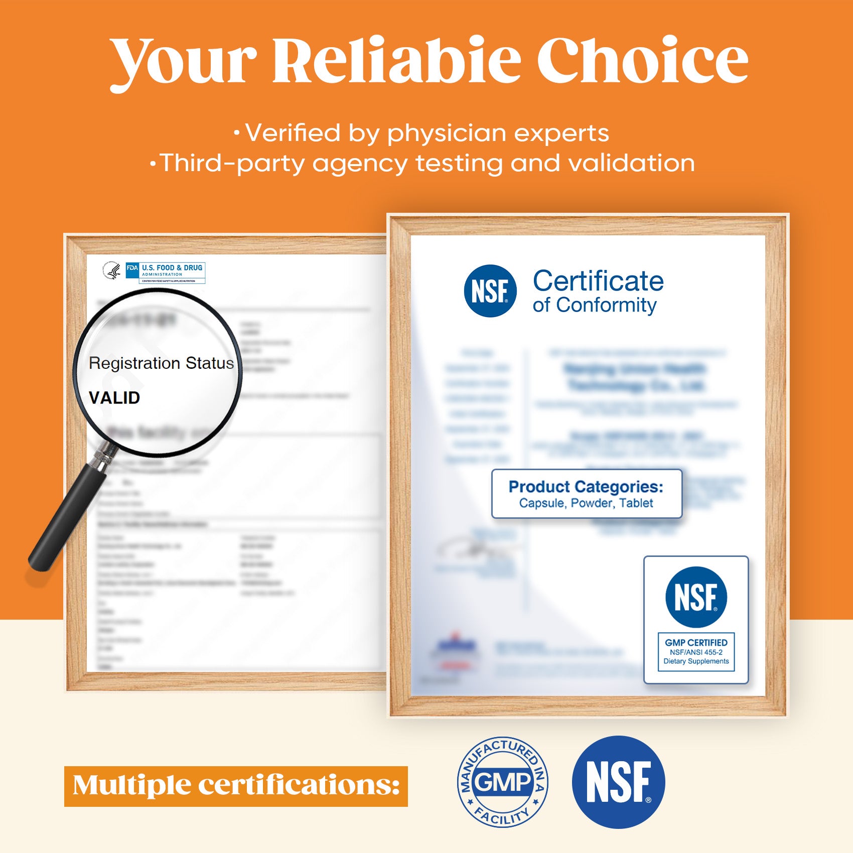 Magnesium Glycinate Powdered Drink Mix - Orange- 16 Sticks