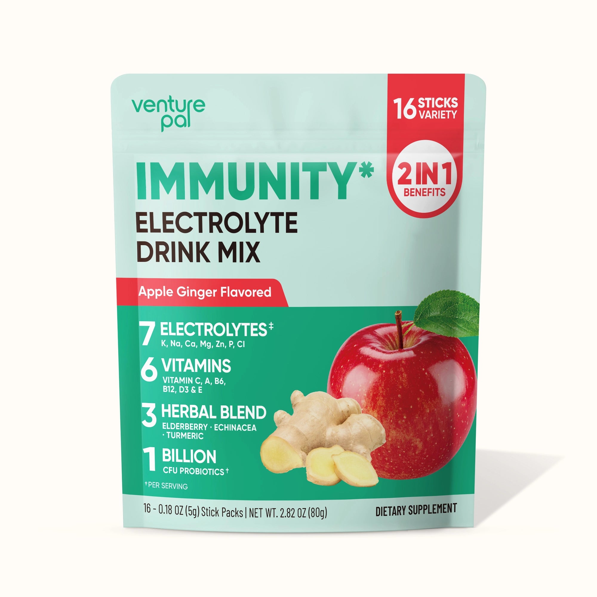 Immune Electrolyte Drink Mix - Apple Ginger
