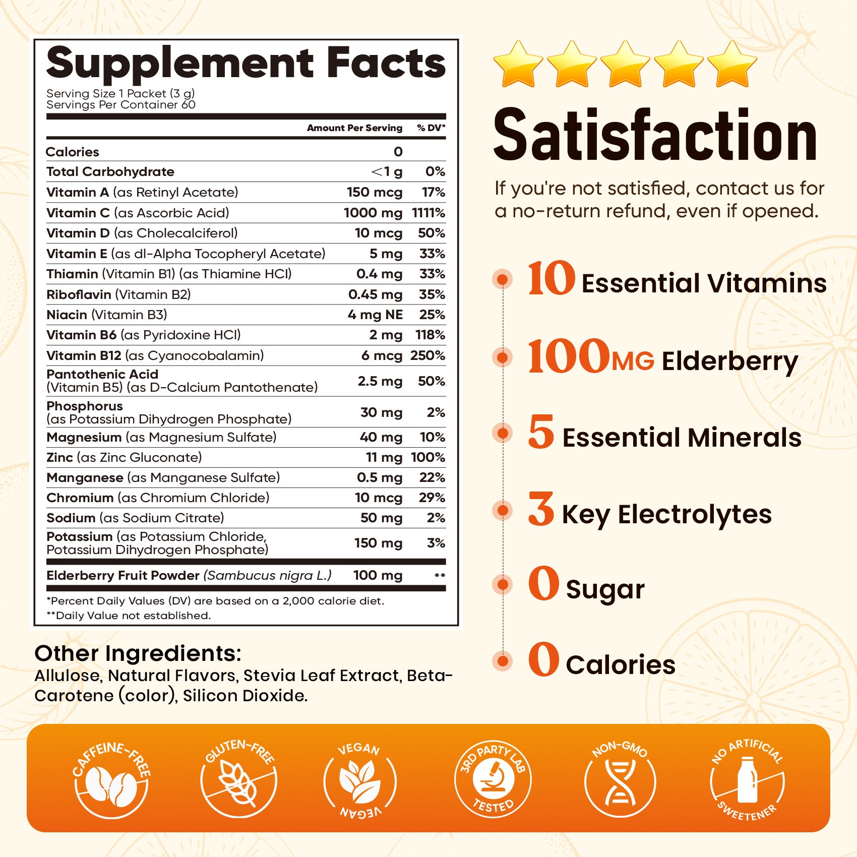 1000 MG Vitamin C Powder