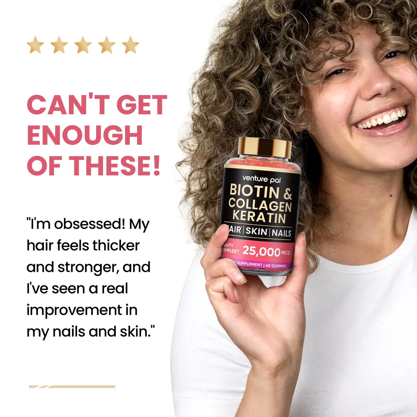 Venture Pal Biotin Gummies – Strawberry