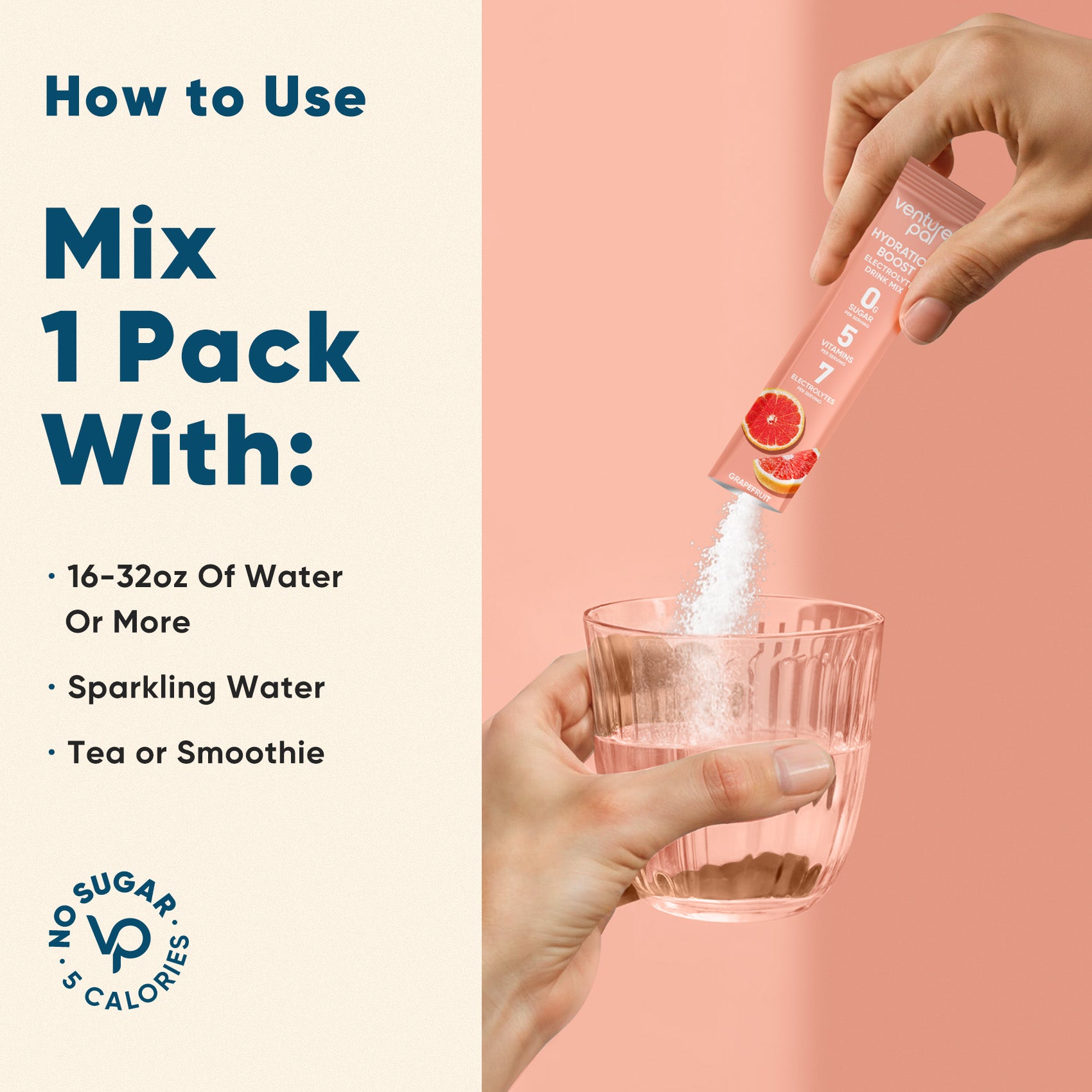 Sugar Free Electrolyte Powder Packets - Grapefruit - 16 Sticks