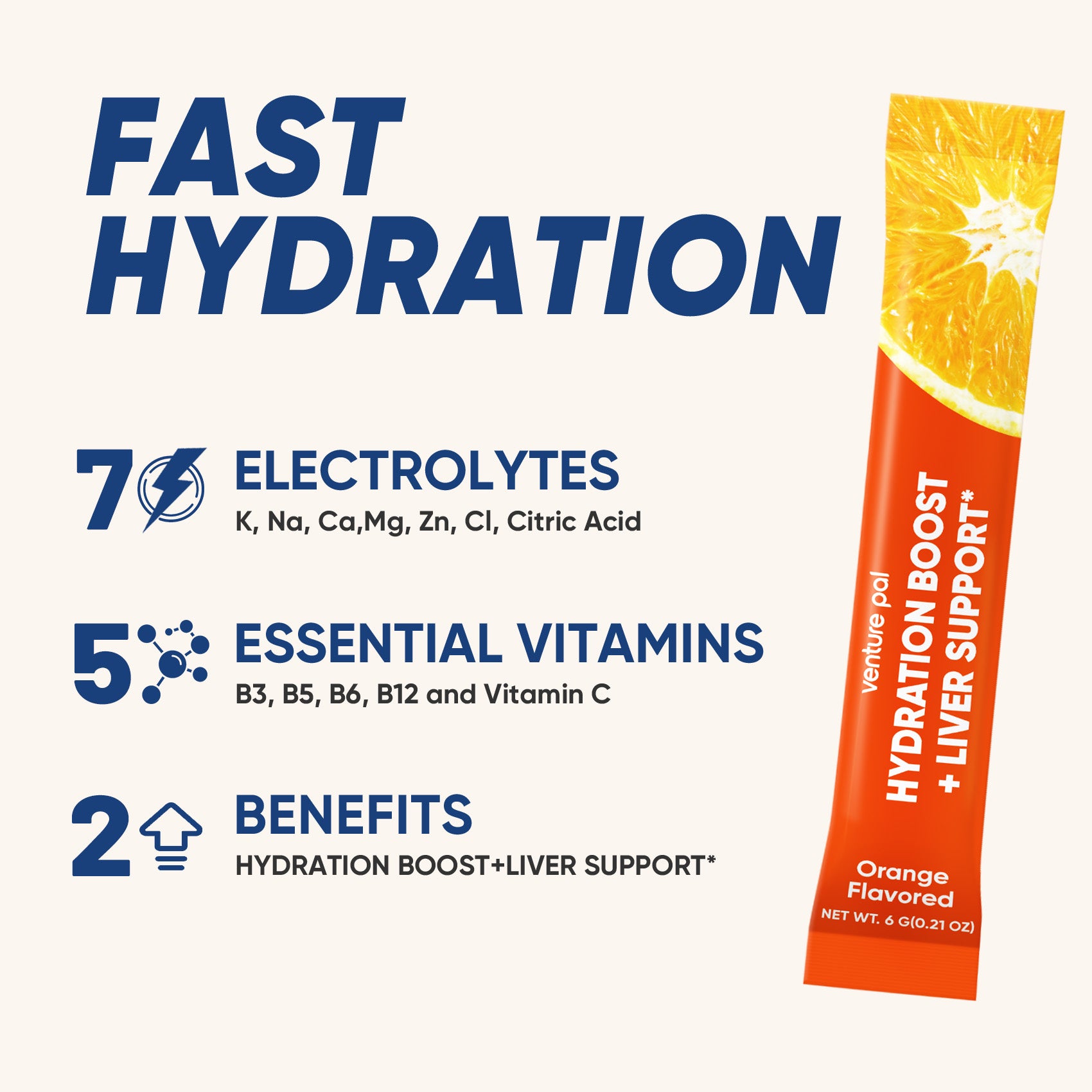 Liver Support Sugar Free Electrolyte Powder Packets - Variety- 16 Sticks