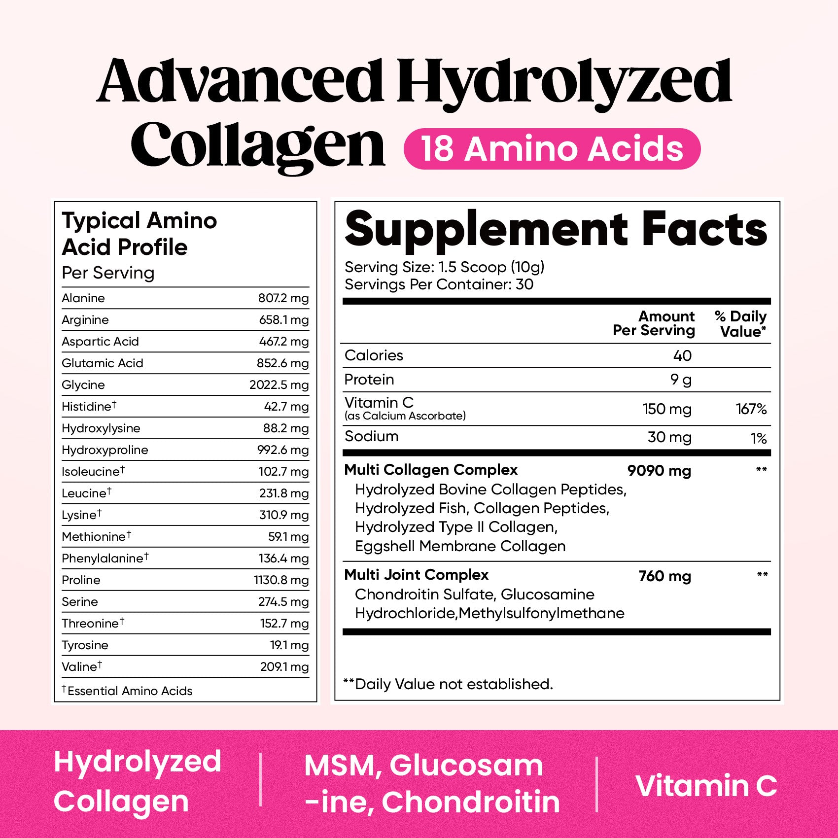 Multi Collagen Powder - Unflavored - 30 Servings