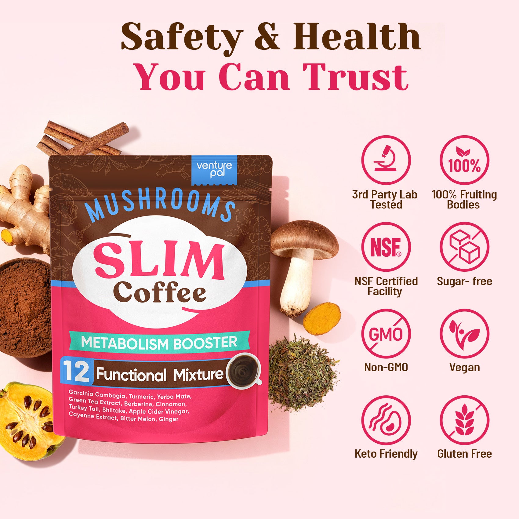 Slim Mushroom Coffee - 40 Servings