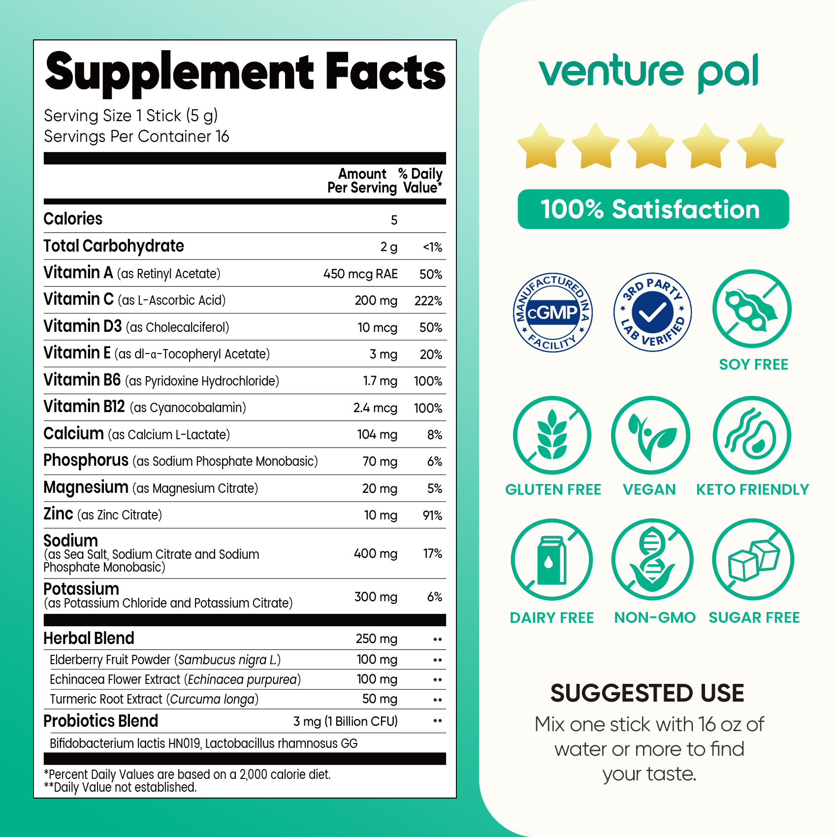 Immune Electrolyte Drink Mix -Strawberry Lemon