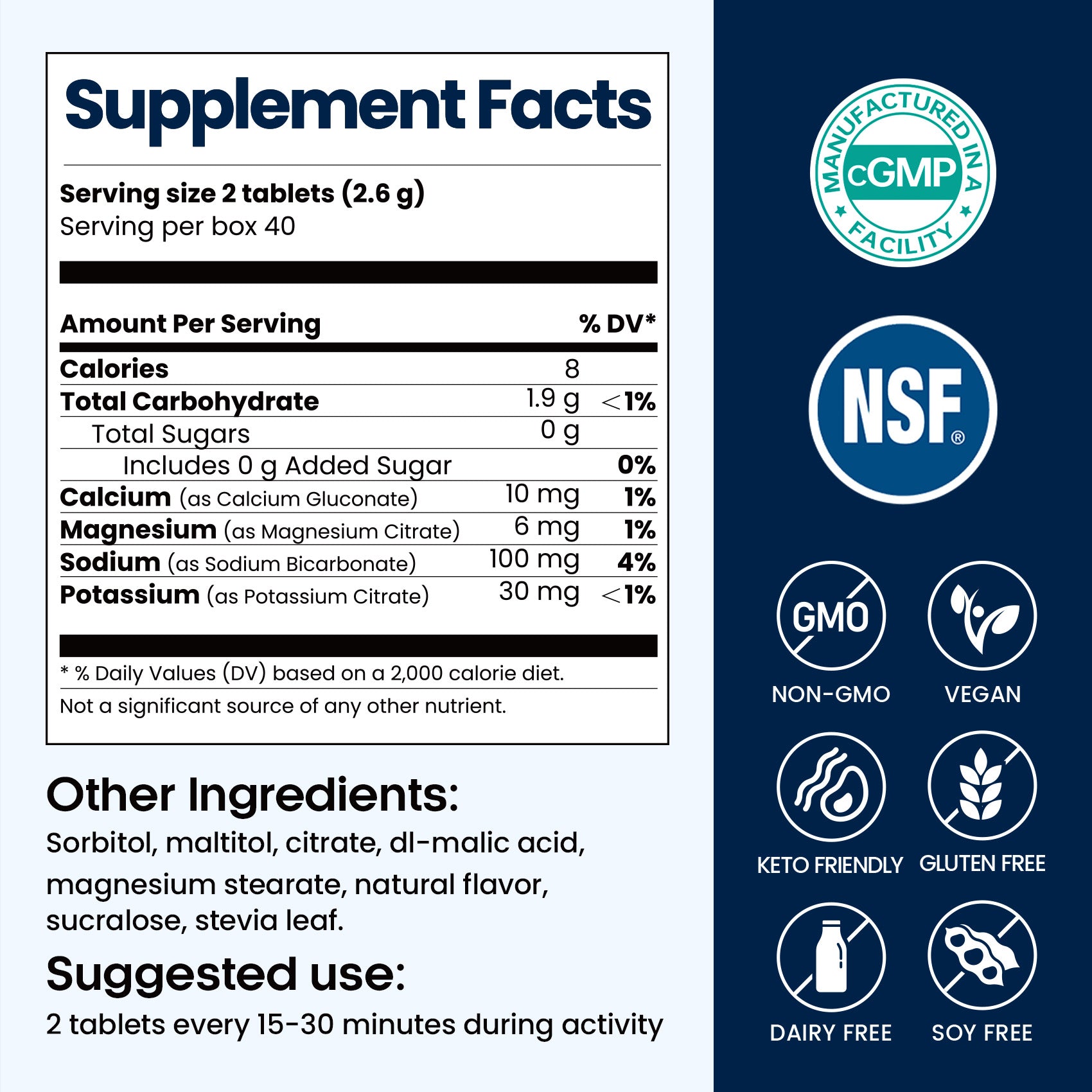 Chewable Electrolyte Tablets - Variety Pack - 80 Tablets