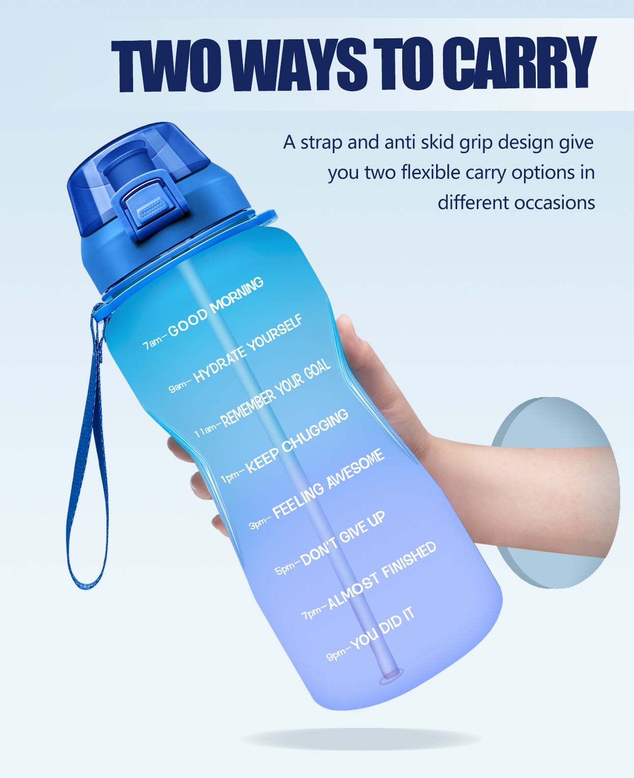 Khloe Kardashian's Venture Pal 128oz Motivational Water Bottle