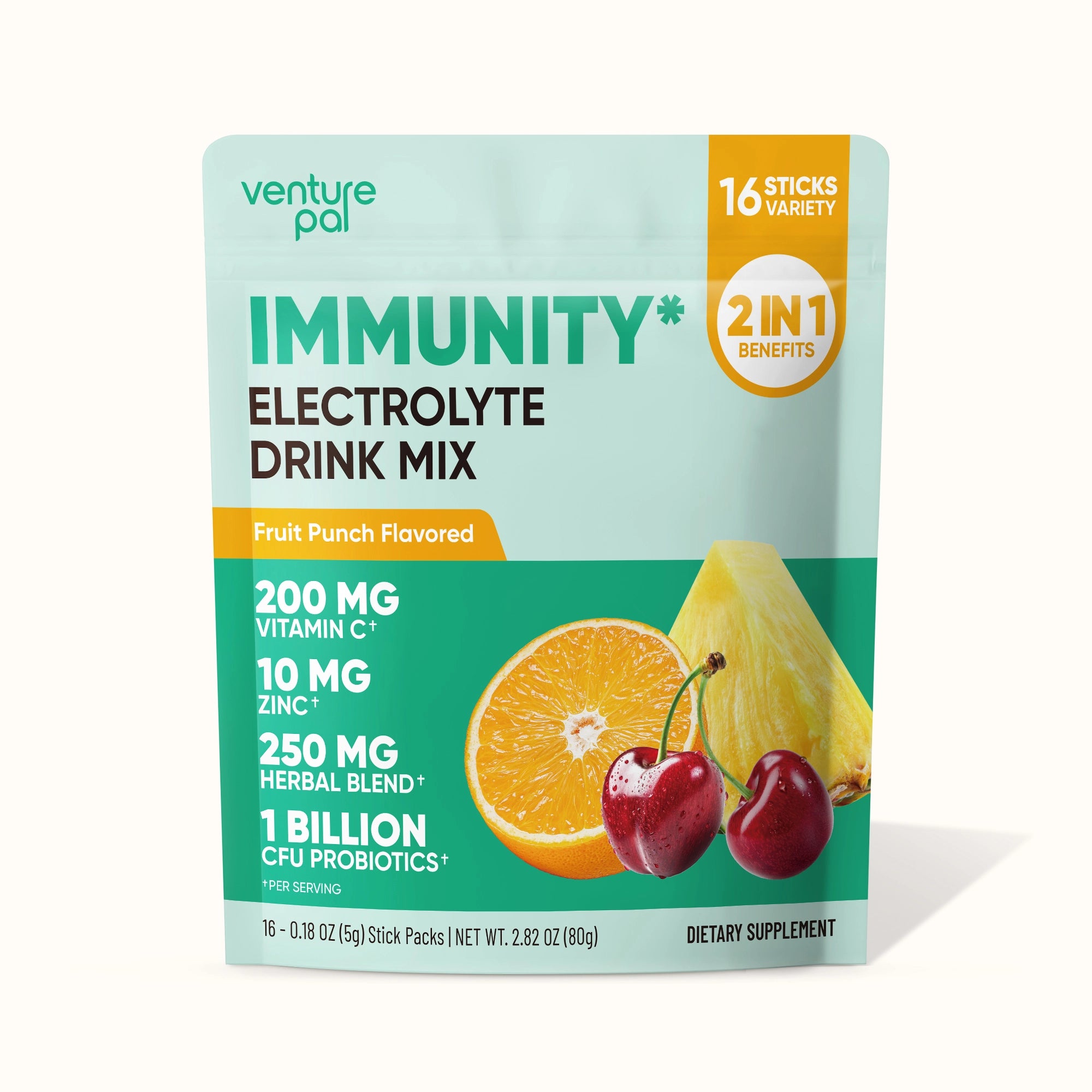 Immune Electrolyte Drink Mix -Fruit Punch
