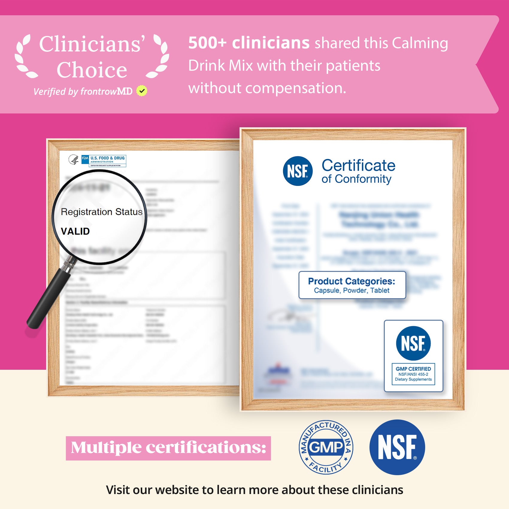 Magnesium Glycinate Powdered Drink Mix