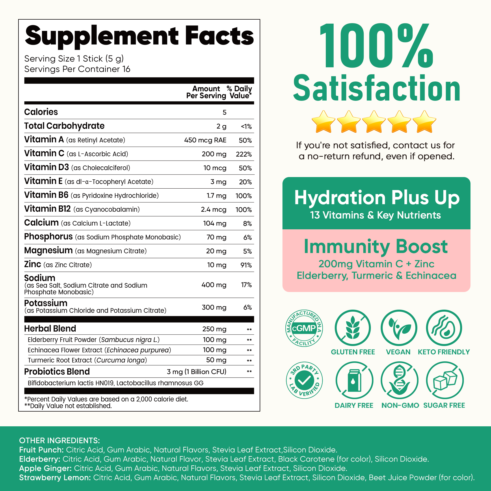 Immune Electrolyte Drink Mix