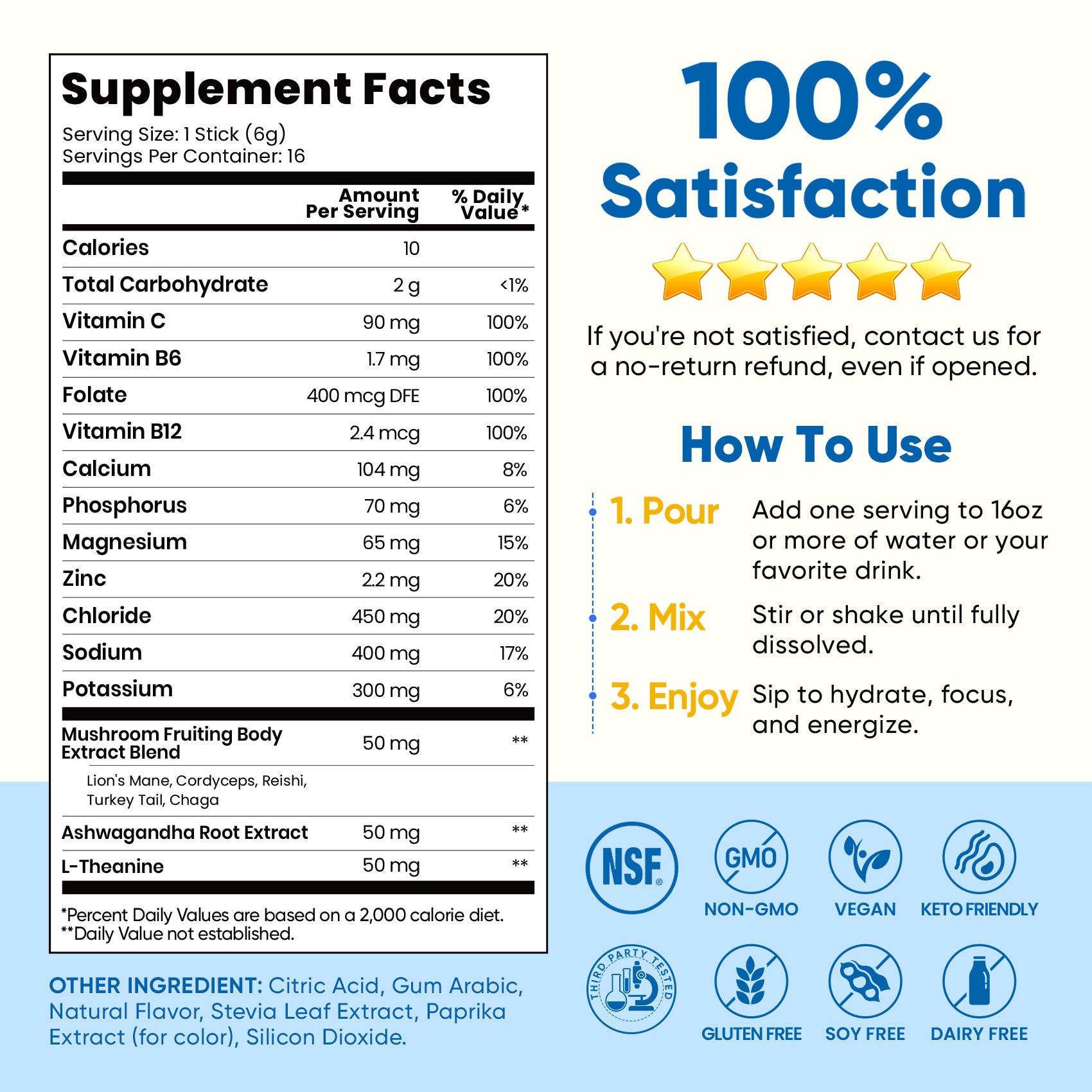 Focus Electrolyte Drink Mix
