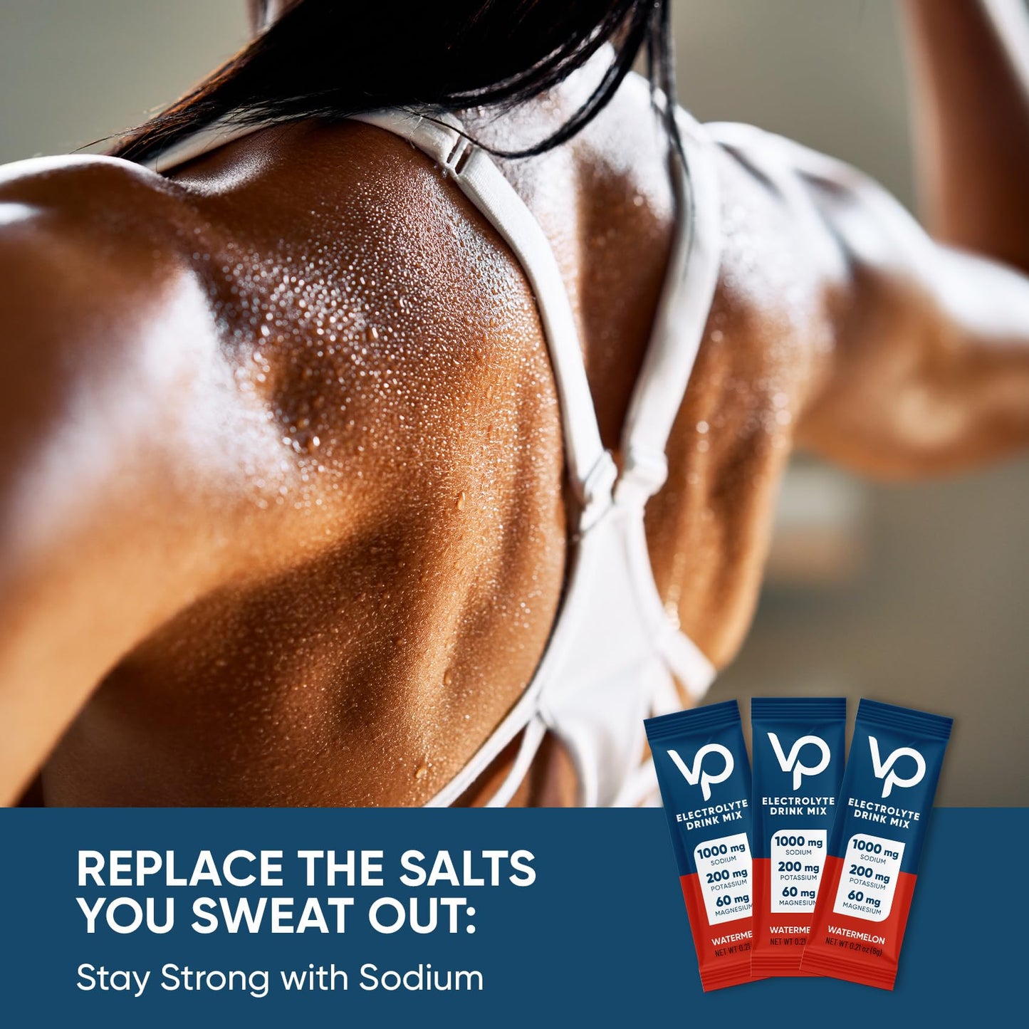 Venture Pal High Sodium Sugar Free Electrolytes Powder Packet - Watermelon Salt - 30 Sticks