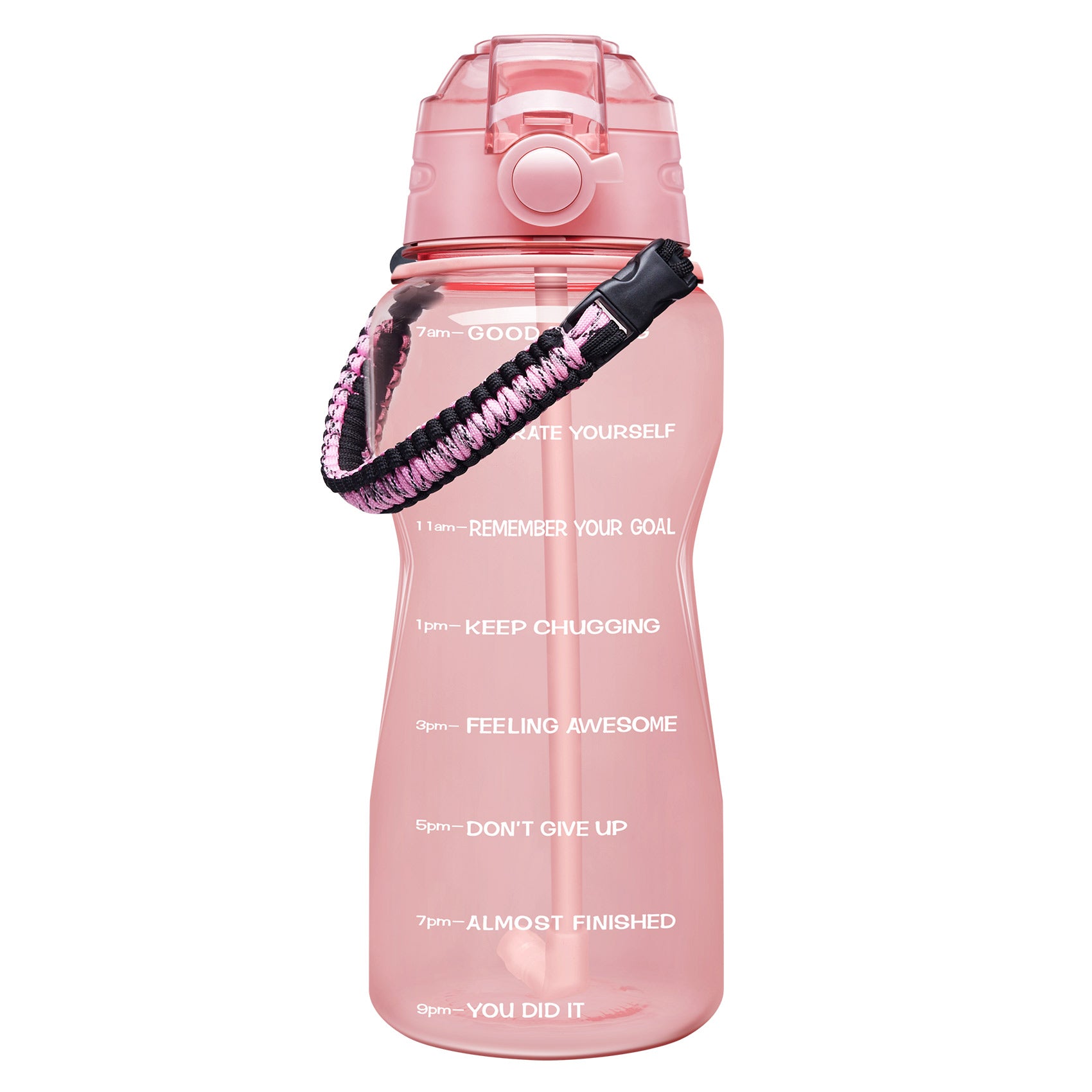 Elvira 64oz Motivational Water Bottle with Straw & Protective Silicone –  Venture Pal