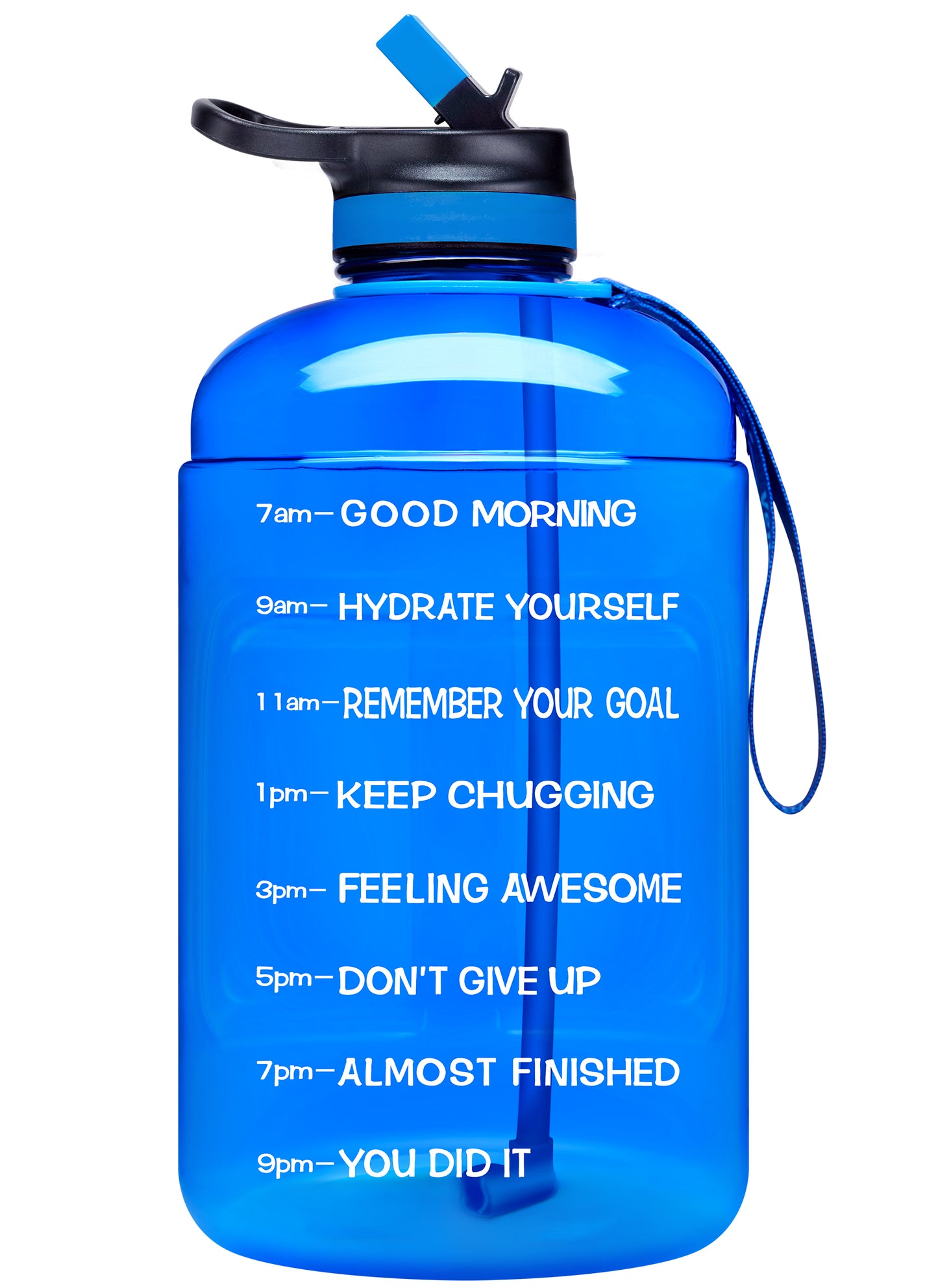 Venture Pal 64oz Motivational Quote Water Bottle with 2 Lids
