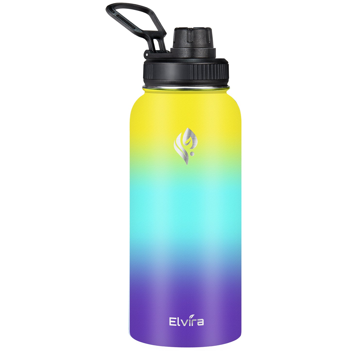 Elvira 32oz Vacuum Insulated Stainless Steel Water Bottle with Straw & Spout Lids