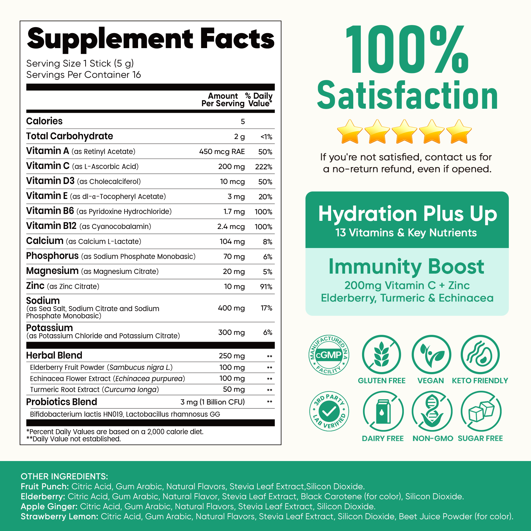 Immune Electrolyte Drink Mix