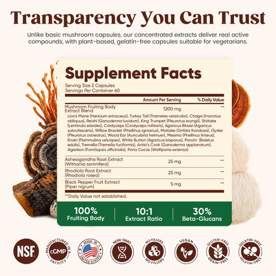 20-Mushroom Extract Capsules