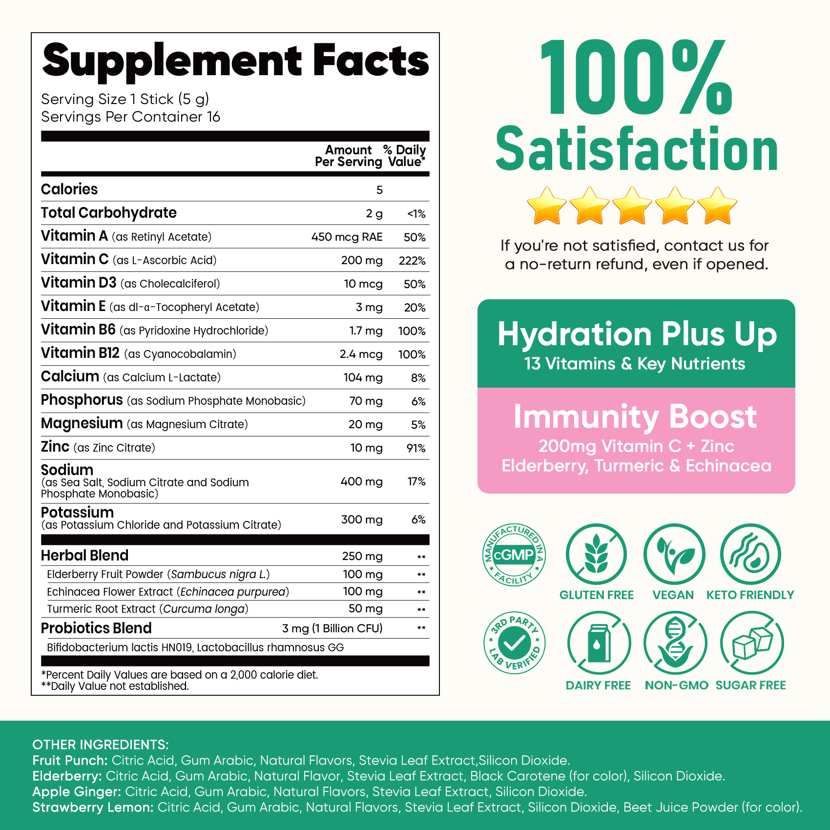 Immune Electrolyte Drink Mix