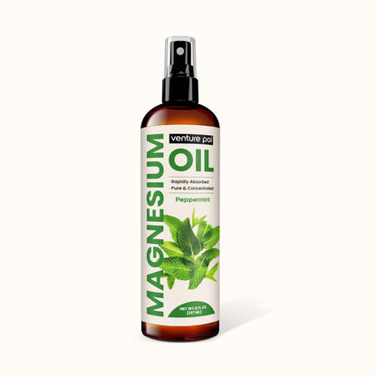 Venture Pal 100% Pure Magnesium Oil Spray - Peppermint - Big 8 oz