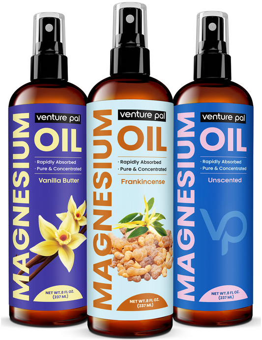 Venture Pal 100% Pure Magnesium Oil Spray - Frankincense - Big 8 oz