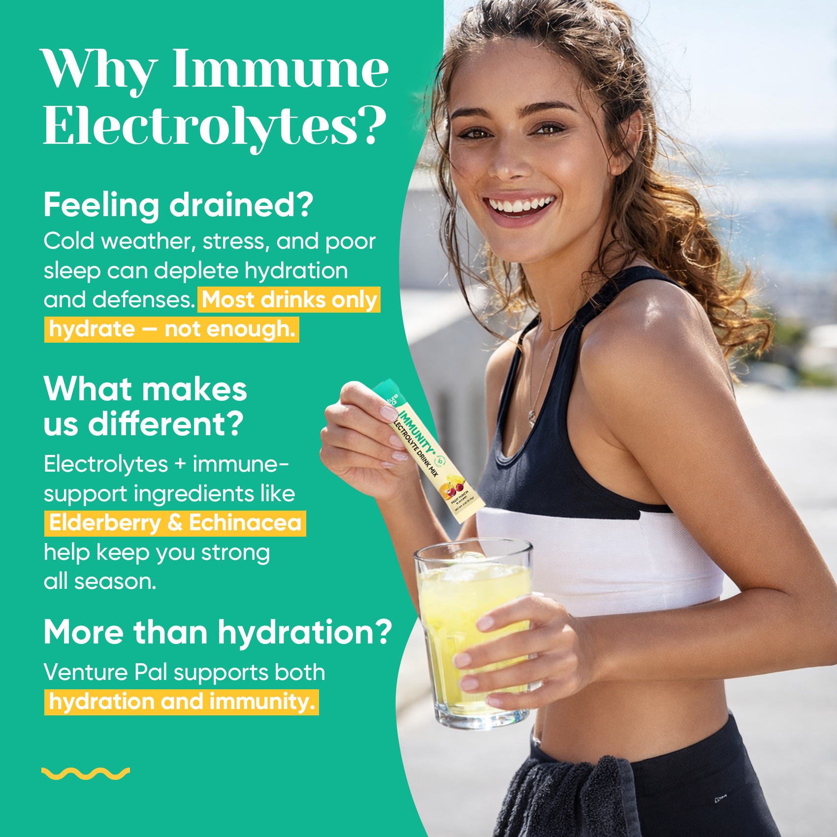 Immune Electrolyte Drink Mix -Fruit Punch
