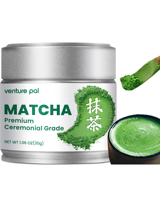 Venture Pal Ceremonial Grade Matcha Powder - 30g/1.06oz