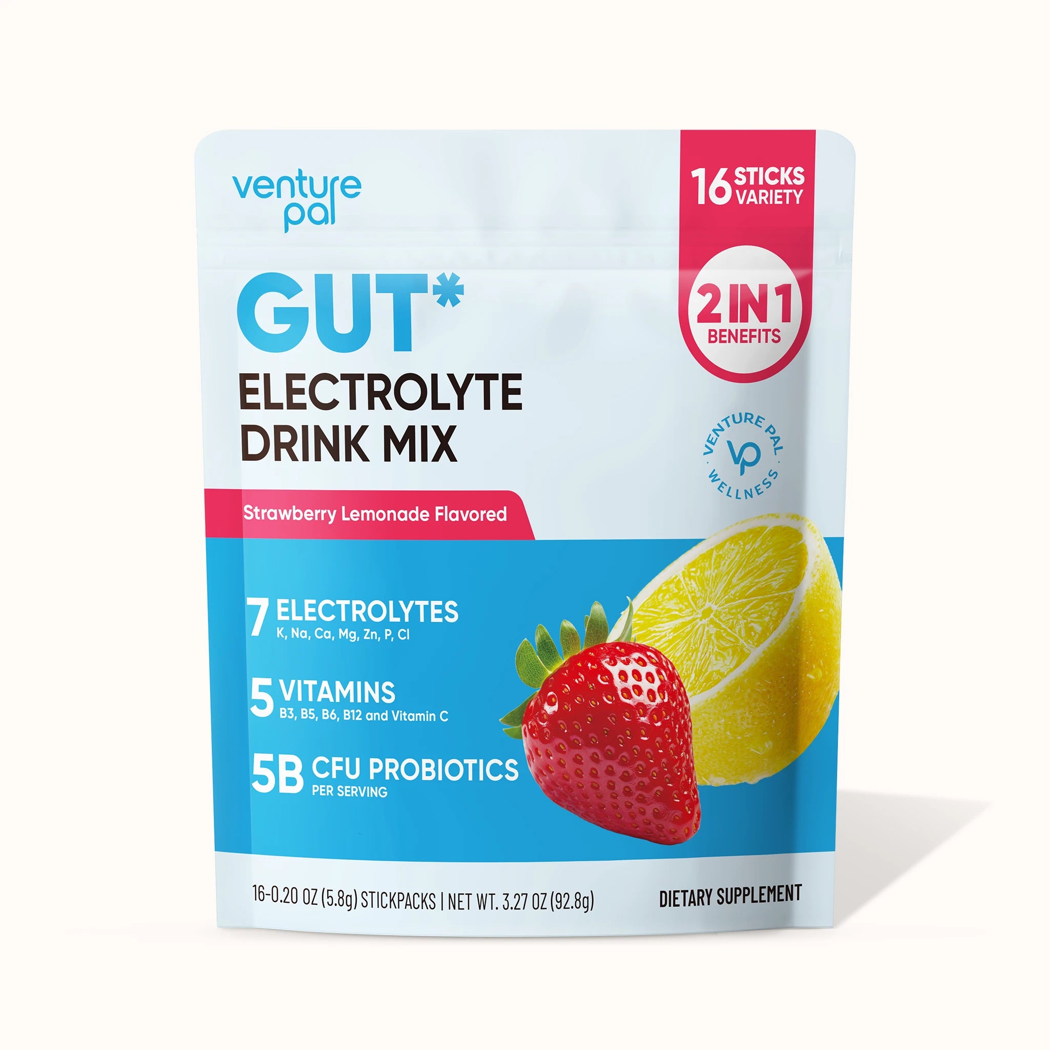 Gut Electrolyte Drink Mix - Strawberry Lemonade