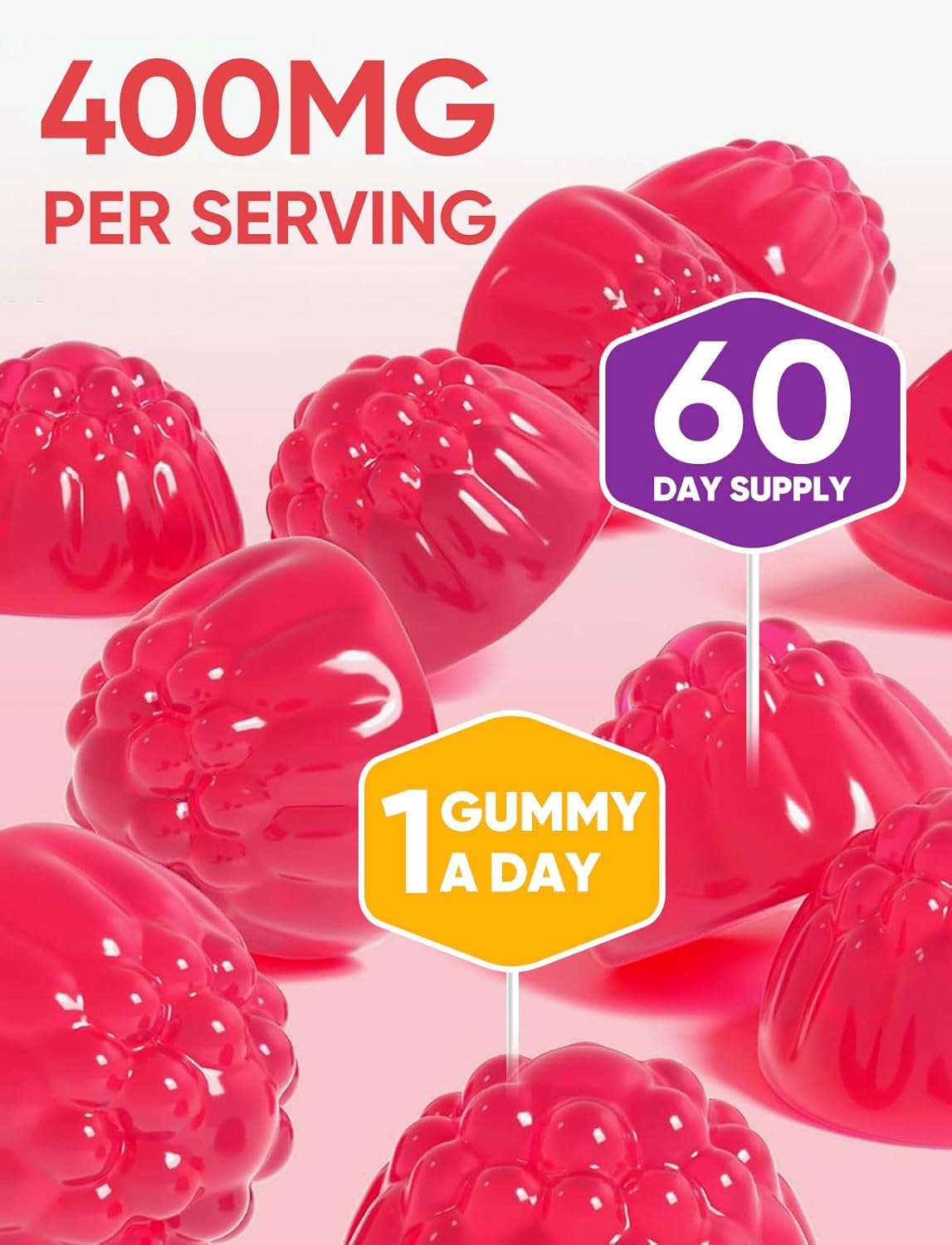 Venture Pal 60 Day Supply Magnesium Glycinate Gummies - Strawberry