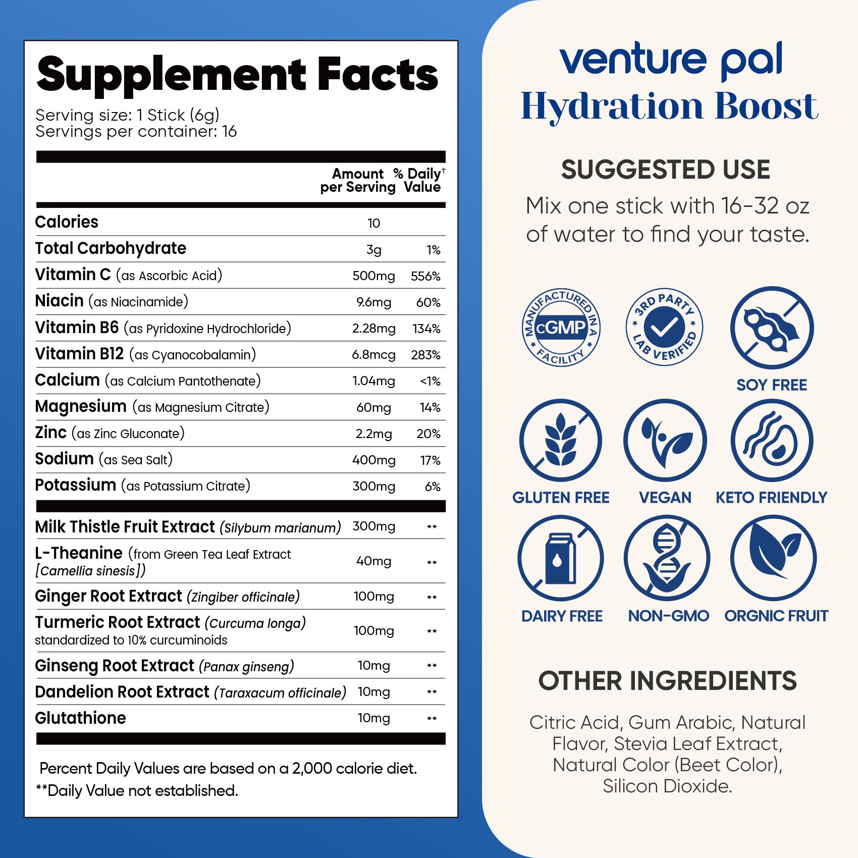 Liver Support Sugar Free Electrolyte Powder Packets