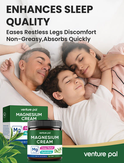 Magnesium Lotion, Topical Magnesium Cream - Tea Tree