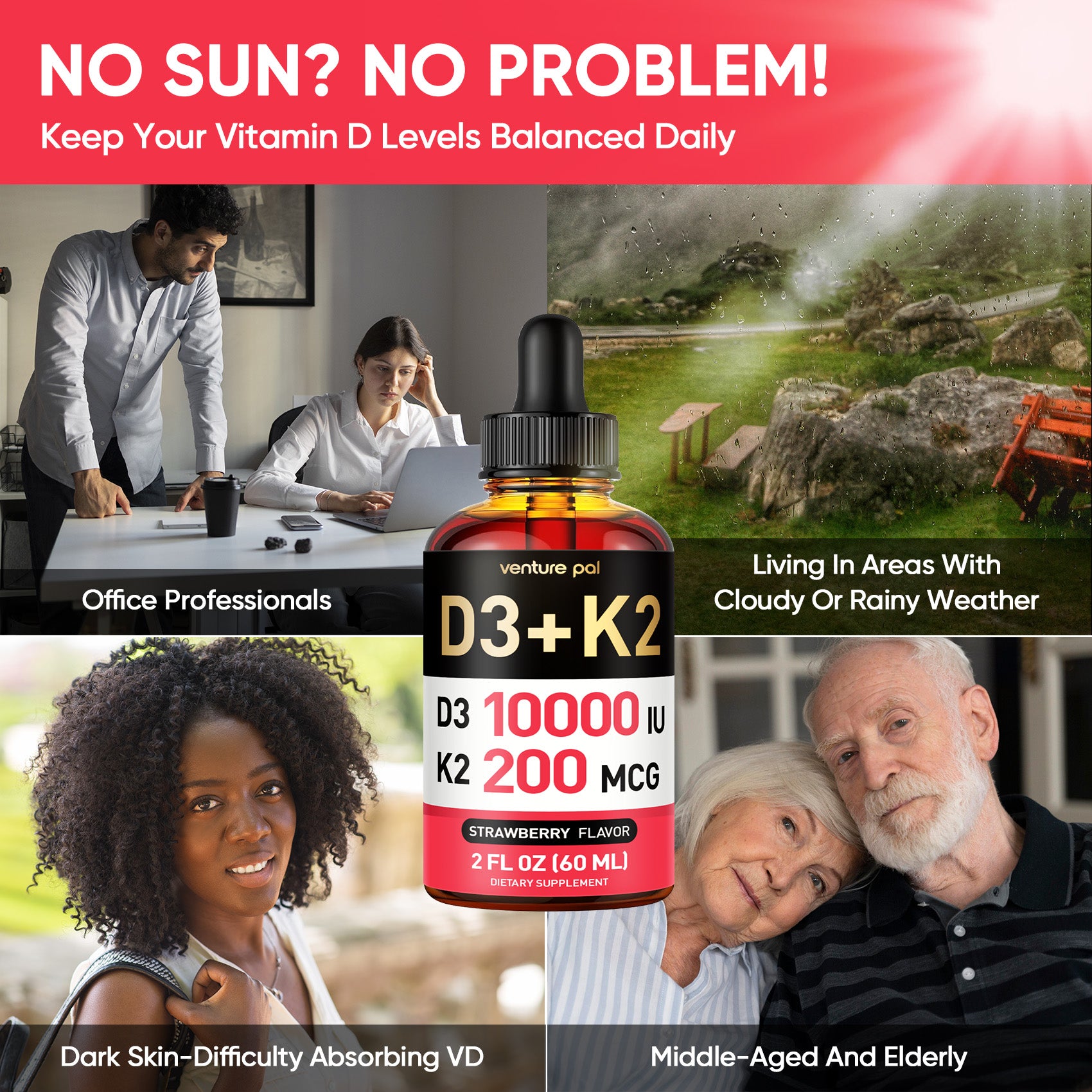 Vitamin D3 10000 IU Plus K2 (MK-7)