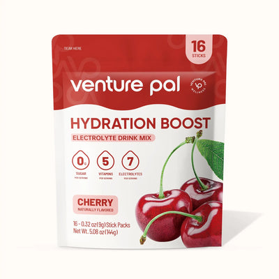 Sugar Free Electrolyte Powder Packets - Cherry Flavor - 16 Sticks