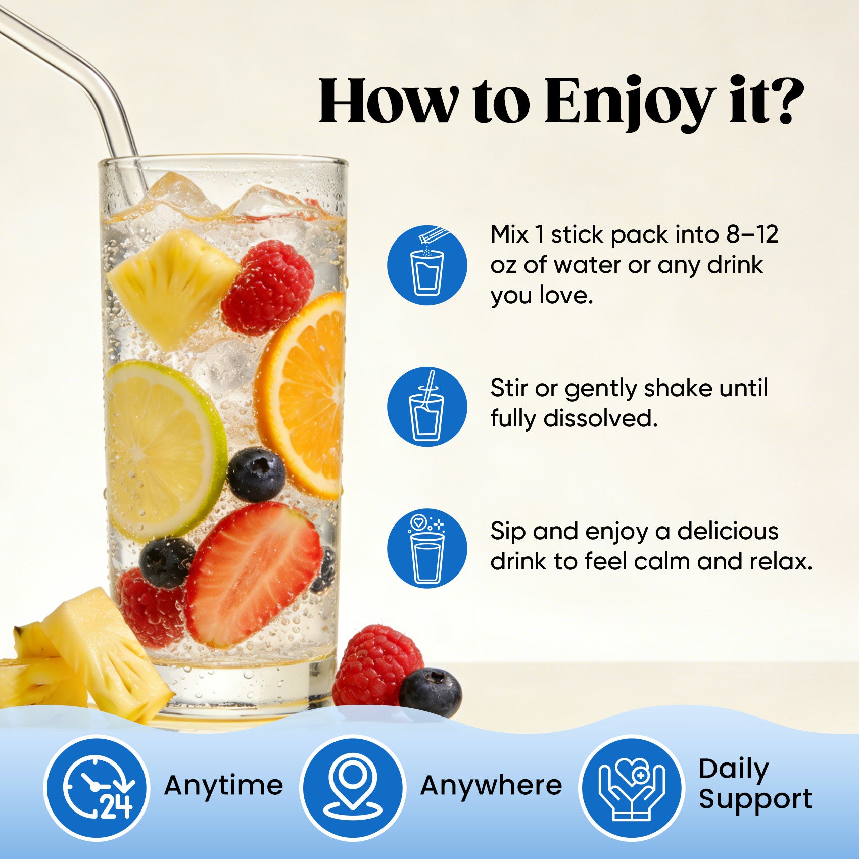 Magnesium Glycinate Powdered Drink Mix