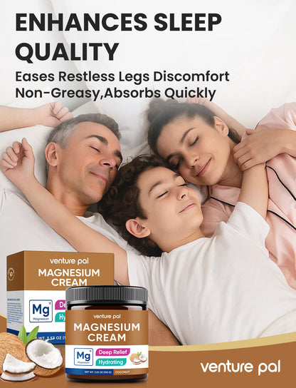 Venture Pal Magnesium Lotion, Topical Magnesium Cream - Coconut