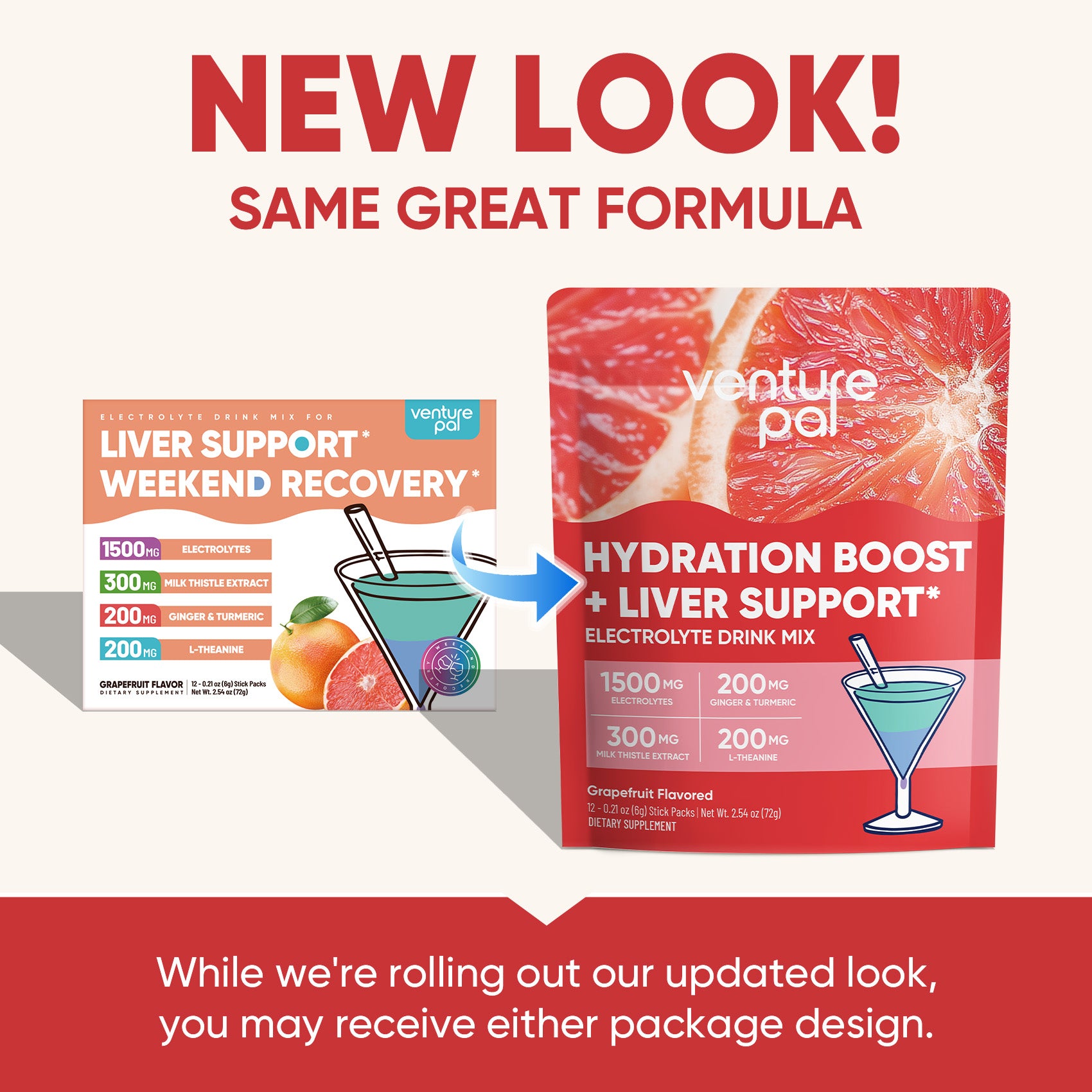 Liver Support Sugar Free Electrolyte Powder Packets - Grapefruit- 12 Sticks