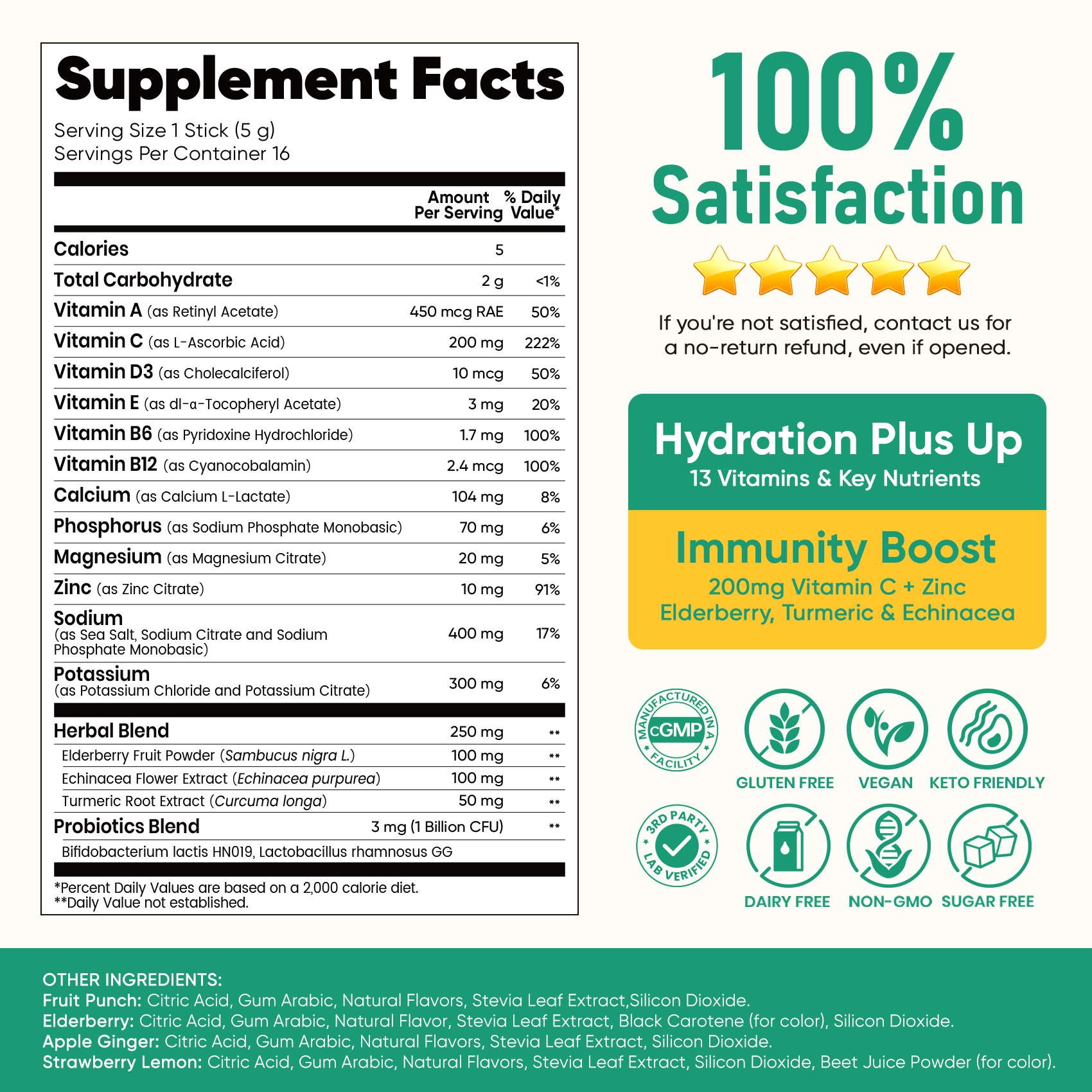 Immune Electrolyte Drink Mix